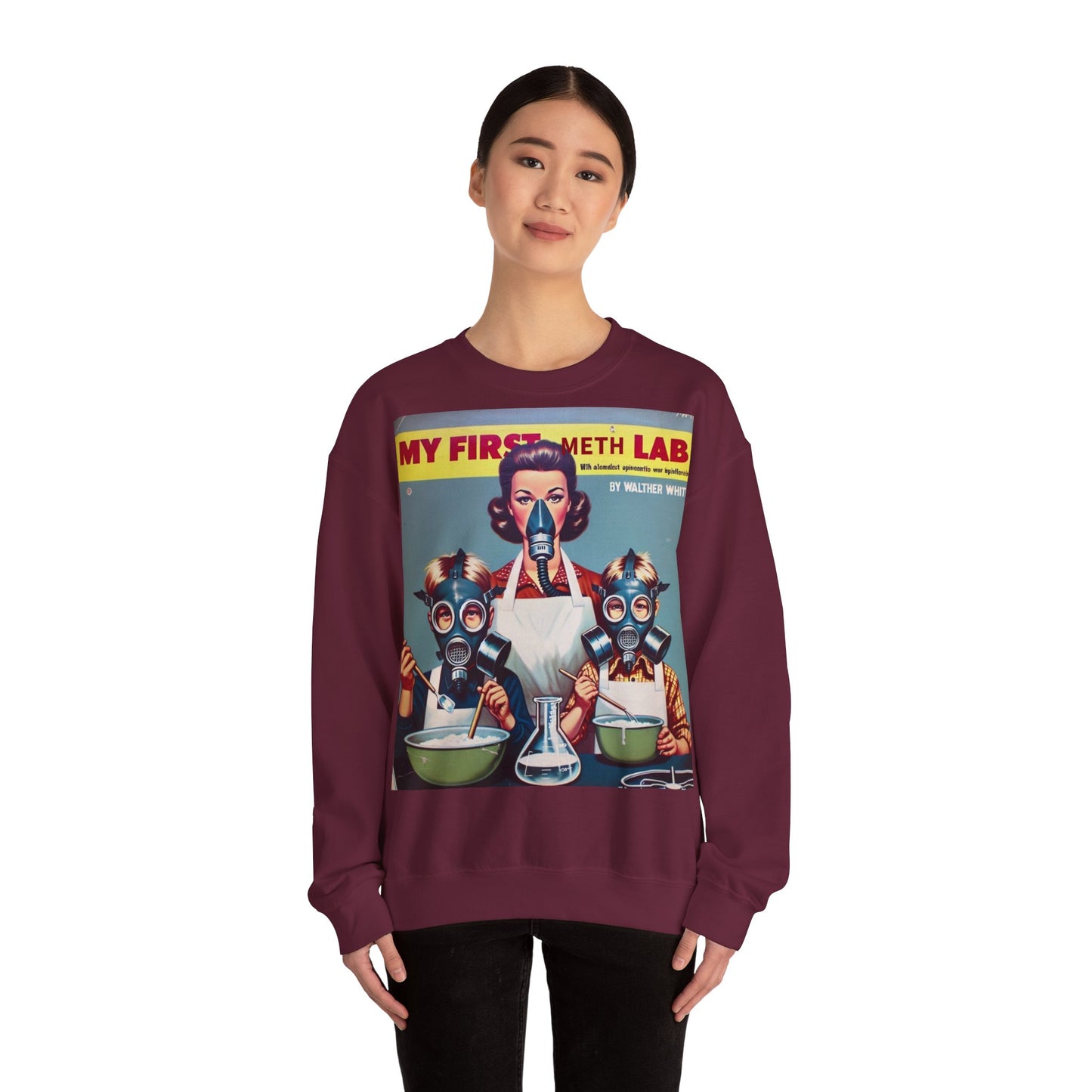 Sweatshirt – My First Meth Lab Sweatshirt | Lustiger Retro Pullover mit Satire-Print | Geschenk für Breaking Bad Fans & Dark Humor Lover | True Insights Design mit Humor