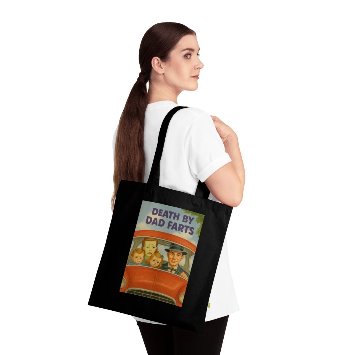 Death by Dad Farts – Satirischer Stoffbeutel mit Retro-Familienchaos-Bags-True Insights