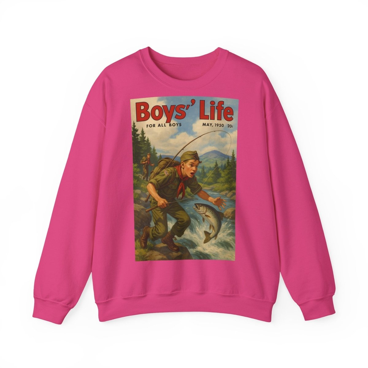 Vintage Motiv – Vintage „Boys’ Life“ Sweatshirt – Retro Pfadfinder-Motiv von 1950 | True Insights Design mit Humor