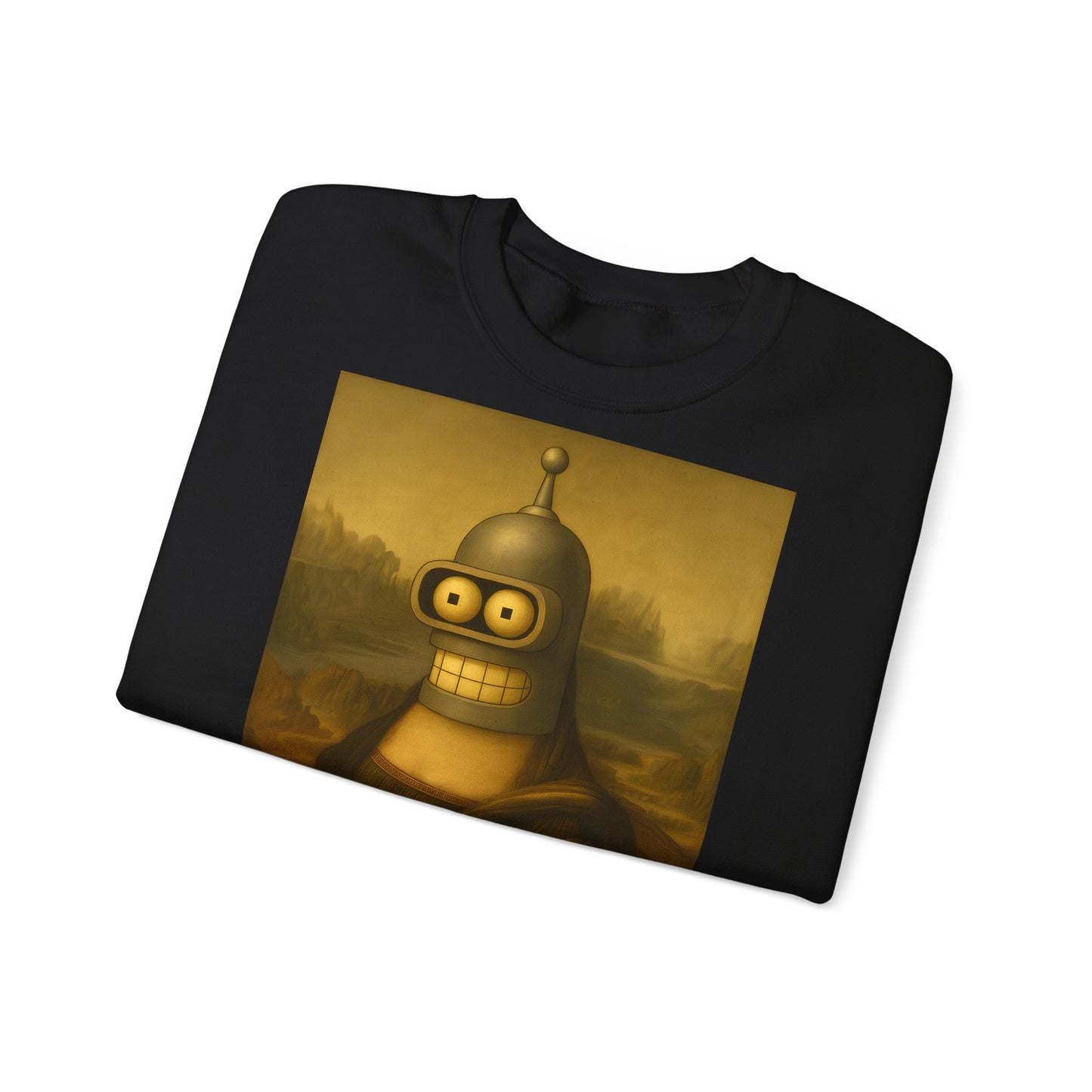 Vintage Motiv – Mona Bender Sweatshirt – Lustiges Nerd Pullover-Motiv mit Mona Lisa & Bender | True Insights Design mit Humor