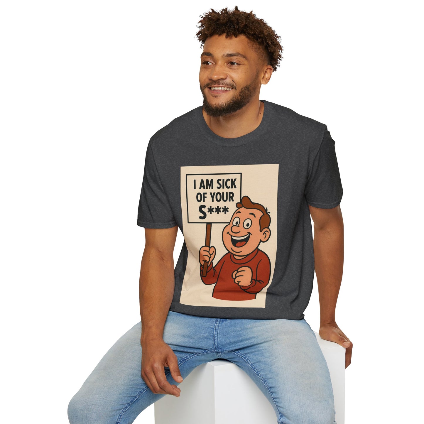 „I Am Sick of Your S*“ – Shirt im Retro-Comic-Look