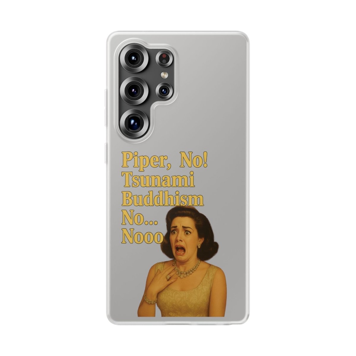 Retro-Drama Handyhülle – „Piper, No! Tsunami Buddhism Nooo“-Phone Case-True Insights