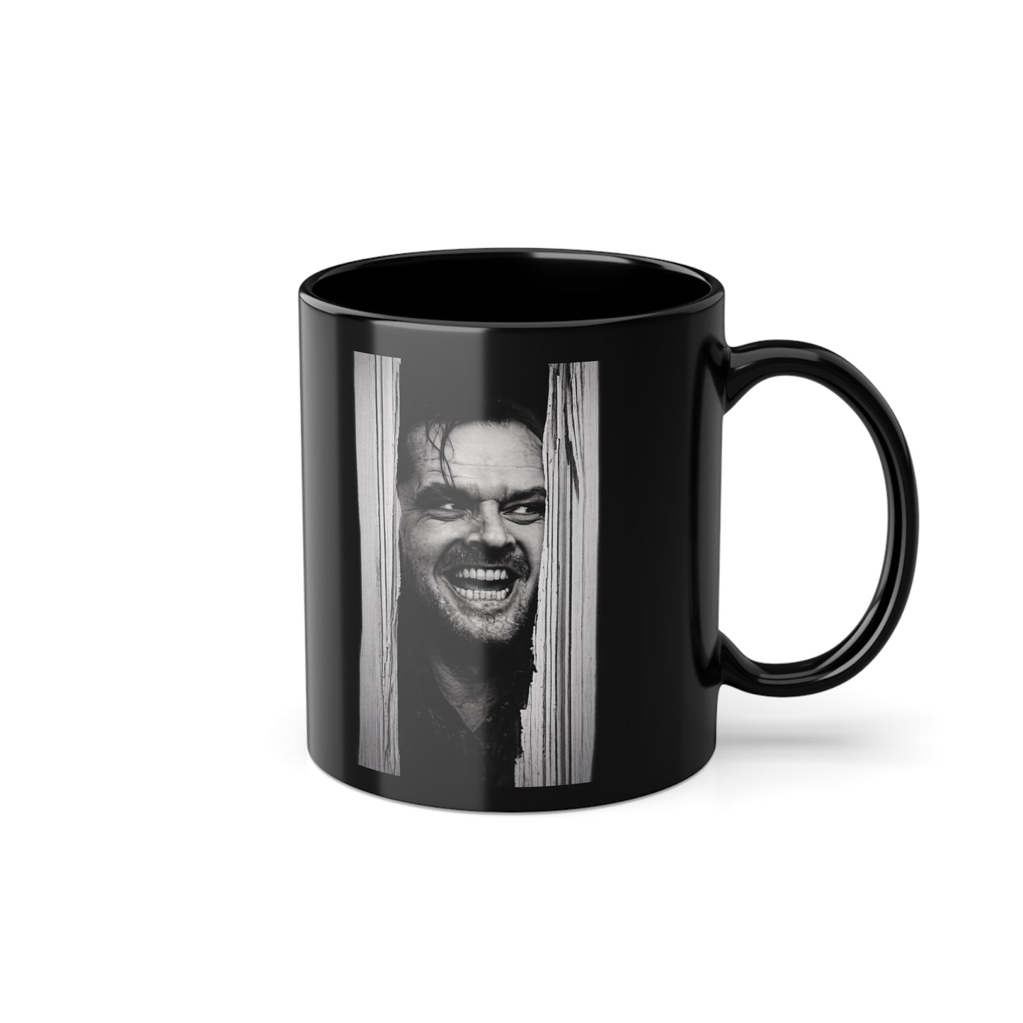 Shining Tasse Schwarz - Jack Torrance Jack Nicholson Kultfilm Horror Kaffeebecher - Geschenk für Filmfans