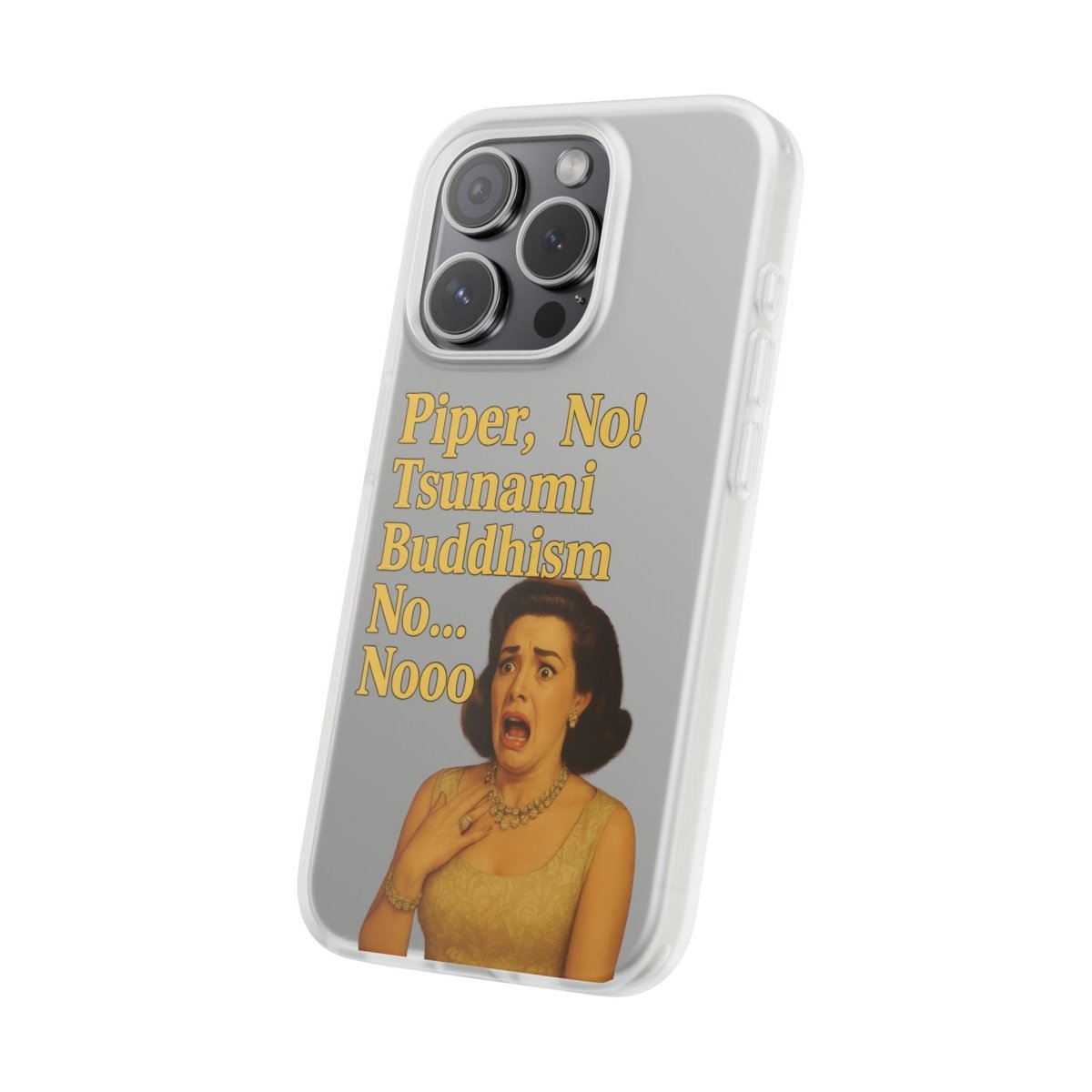 Retro-Drama Handyhülle – „Piper, No! Tsunami Buddhism Nooo“-Phone Case-True Insights