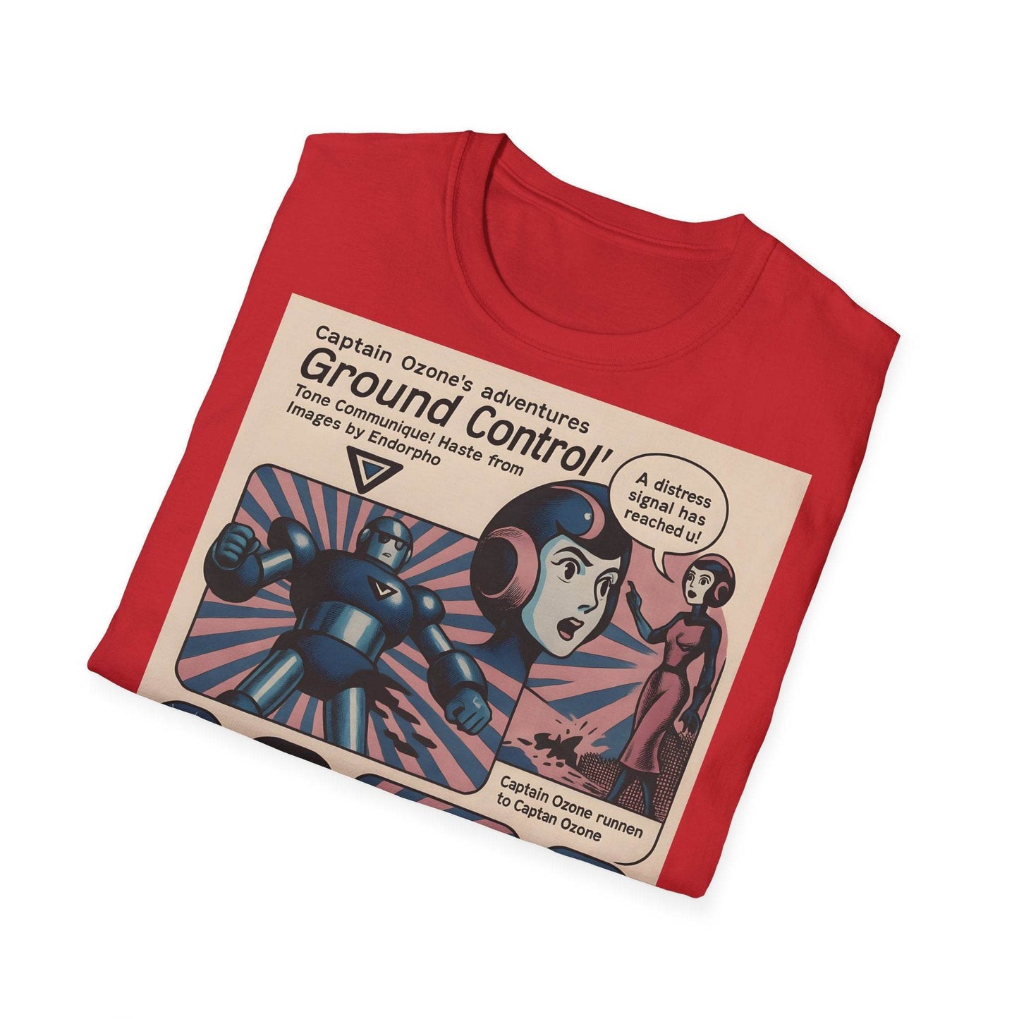 Captain Ozone T-Shirt – Retro Sci-Fi Comic Design | Ground Control Edition – Freches Satire-Design für mutige Statements | True Insights