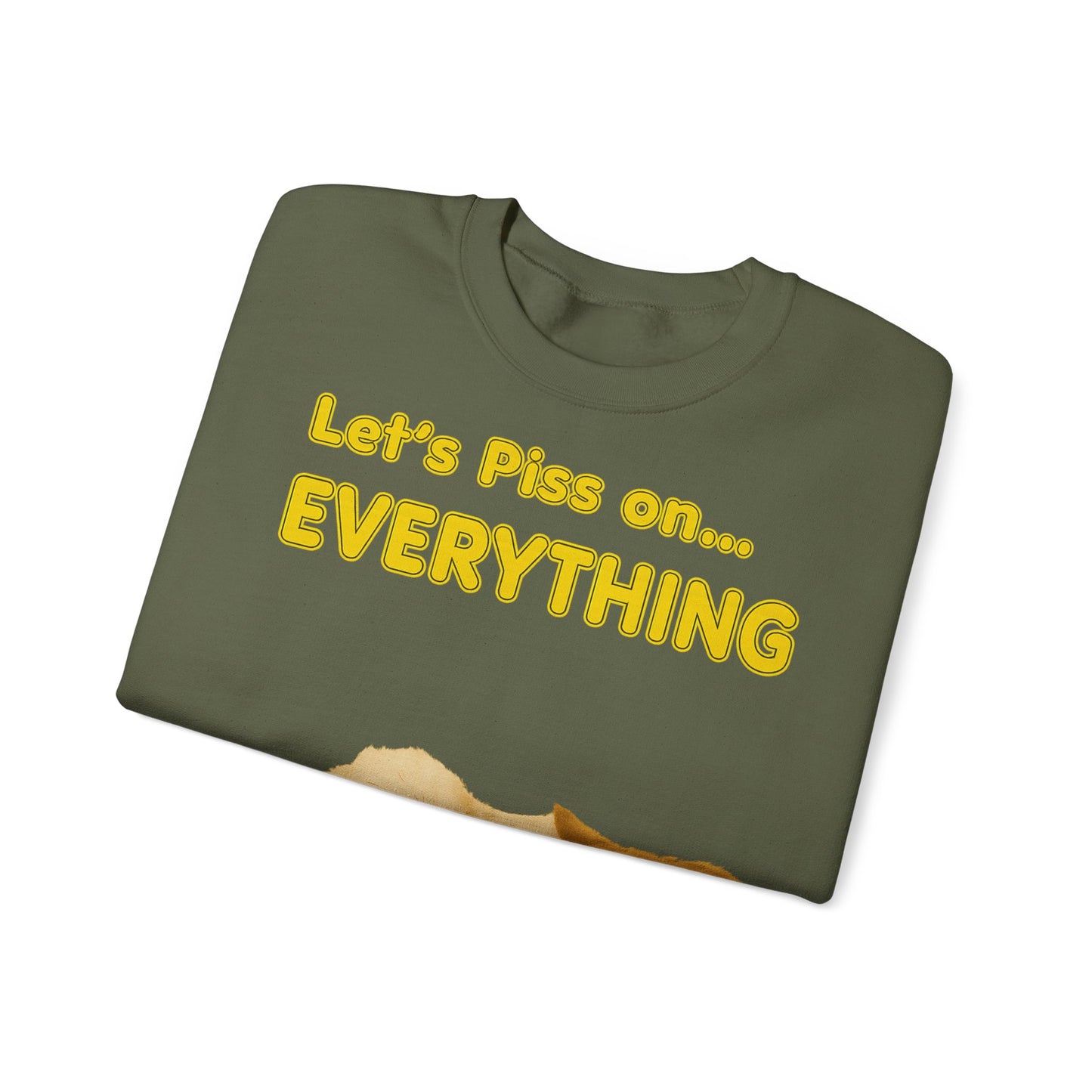 Vintage Motiv – Let’s Piss on Everything – Satirisches Sweatshirt mit Hund & Katze | True Insights Design mit Humor