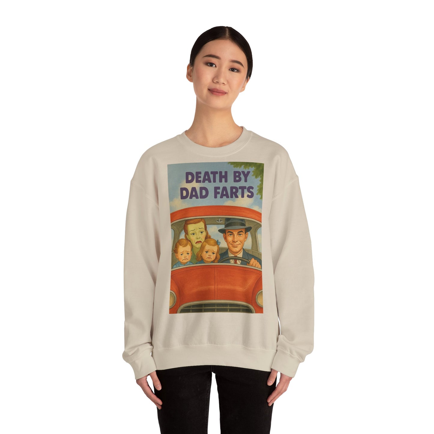 Sweatshirt – Dead by Dad Farts Sweatshirt – Lustiges Geschenk für Familien mit Humor | True Insights Design mit Humor