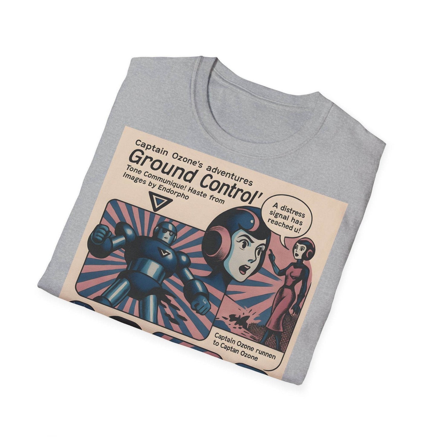 Captain Ozone T-Shirt – Retro Sci-Fi Comic Design | Ground Control Edition – Freches Satire-Design für mutige Statements | True Insights