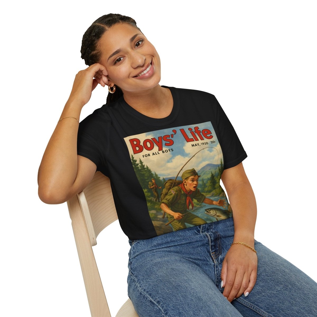Vintage Motiv – Vintage „Boys’ Life“ T-Shirt – Retro-Pfadfinder-Motiv | True Insights Design mit Humor