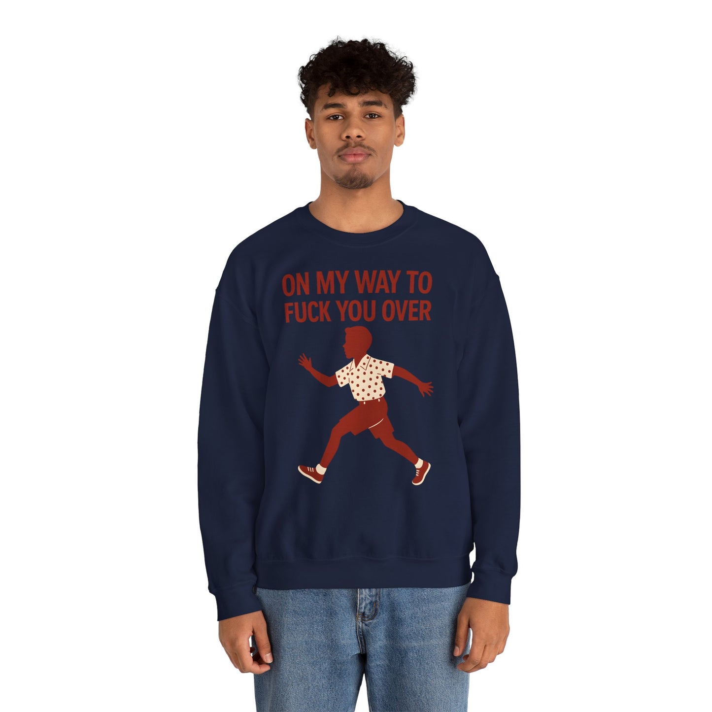 Sweatshirt – I Come to F*** You Over Sweatshirt – Provokantes Statement mit Humor | True Insights Design mit Humor