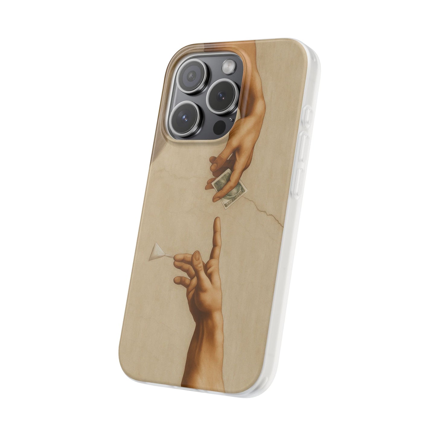 Vintage Motiv – „Creation of a Deal“ Handyhülle – Satirisches Kunst-Motiv – Stoßfester Schutz | True Insights Design mit Humor