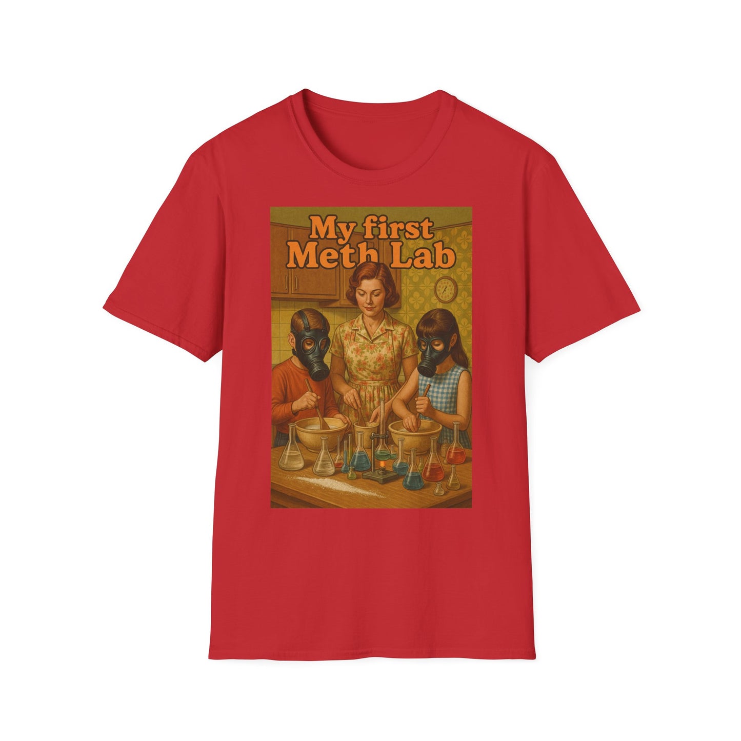 Retro My First Meth Lab T-Shirt - Family Cooking – Freches Satire-Design für mutige Statements | True Insights