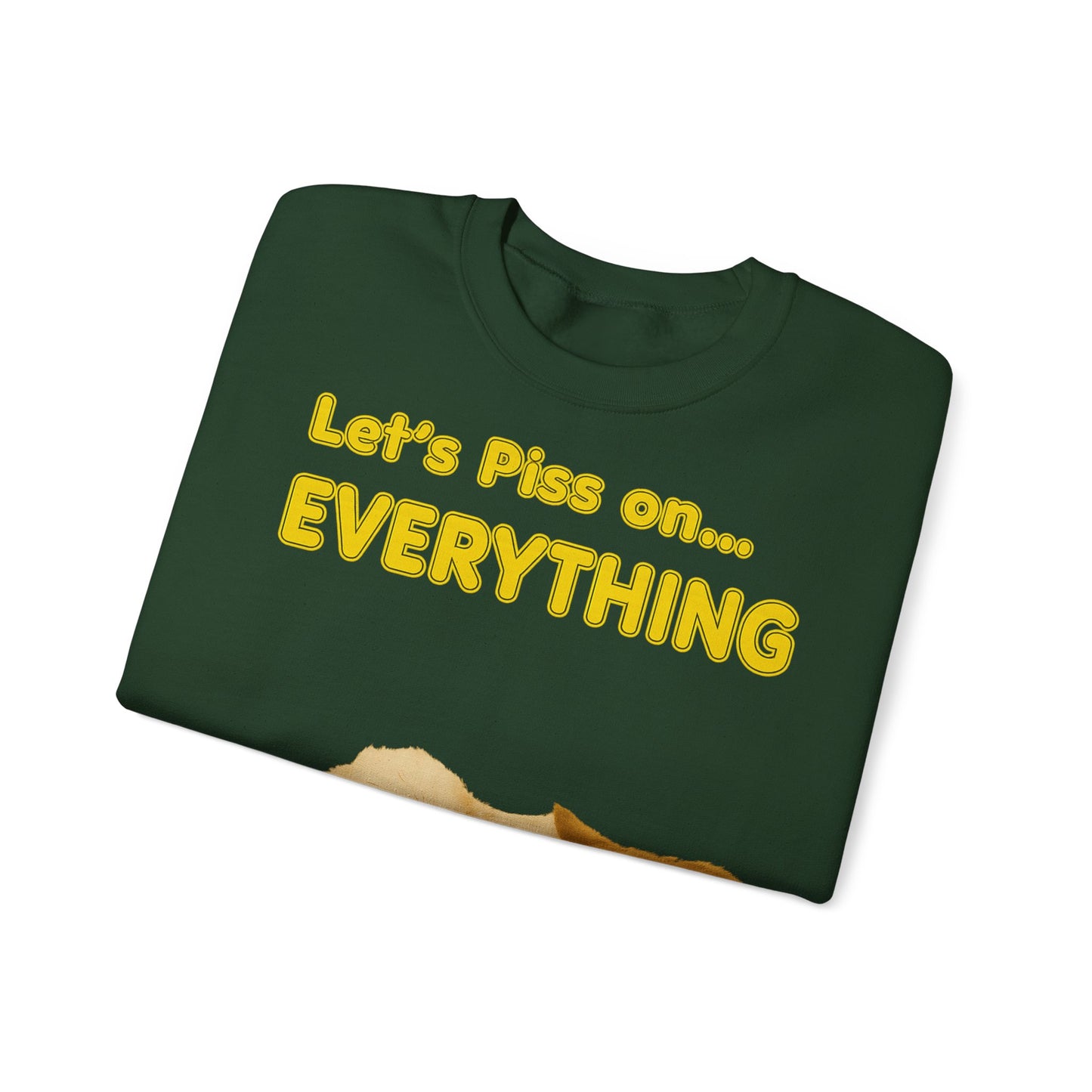 Vintage Motiv – Let’s Piss on Everything – Satirisches Sweatshirt mit Hund & Katze | True Insights Design mit Humor