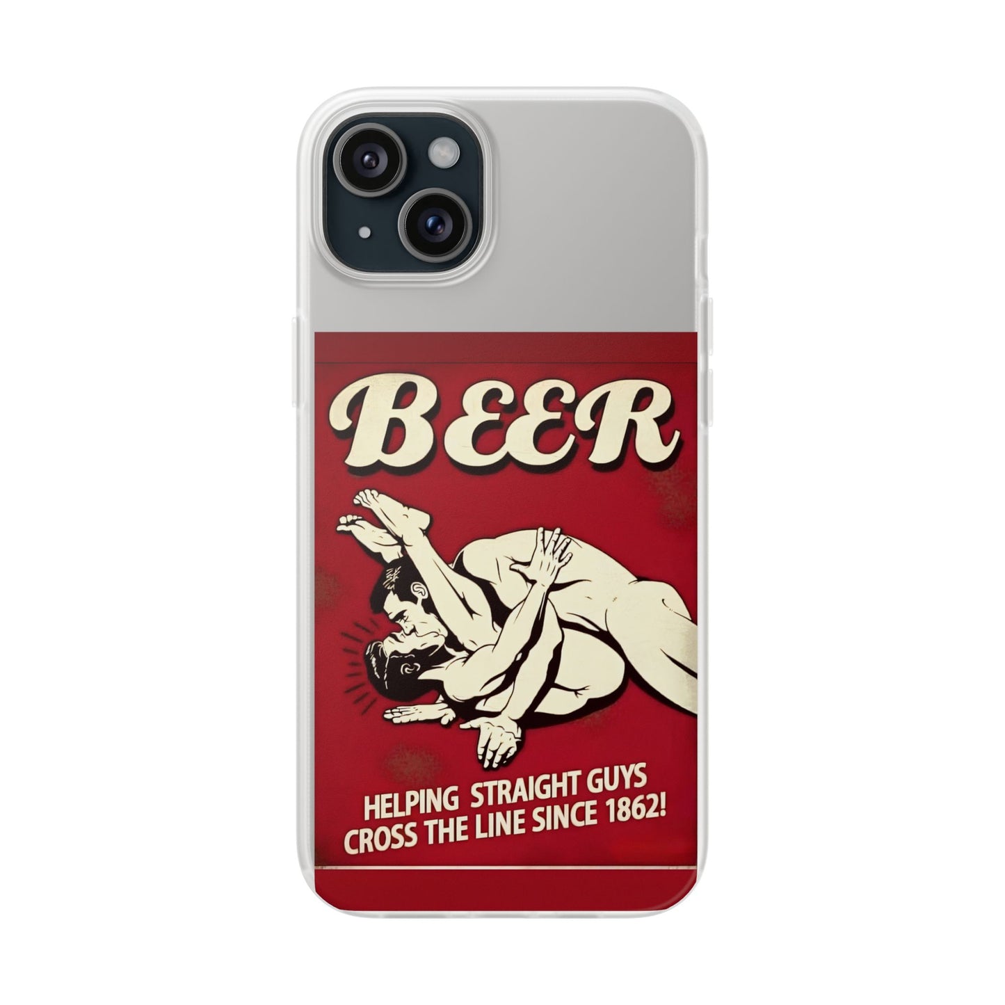 Helping Straight Guys Handyhülle – Retro Bier-Spruch als Design-Statement | Lustiges LGBTQ-Motiv-Phone Case-True Insights