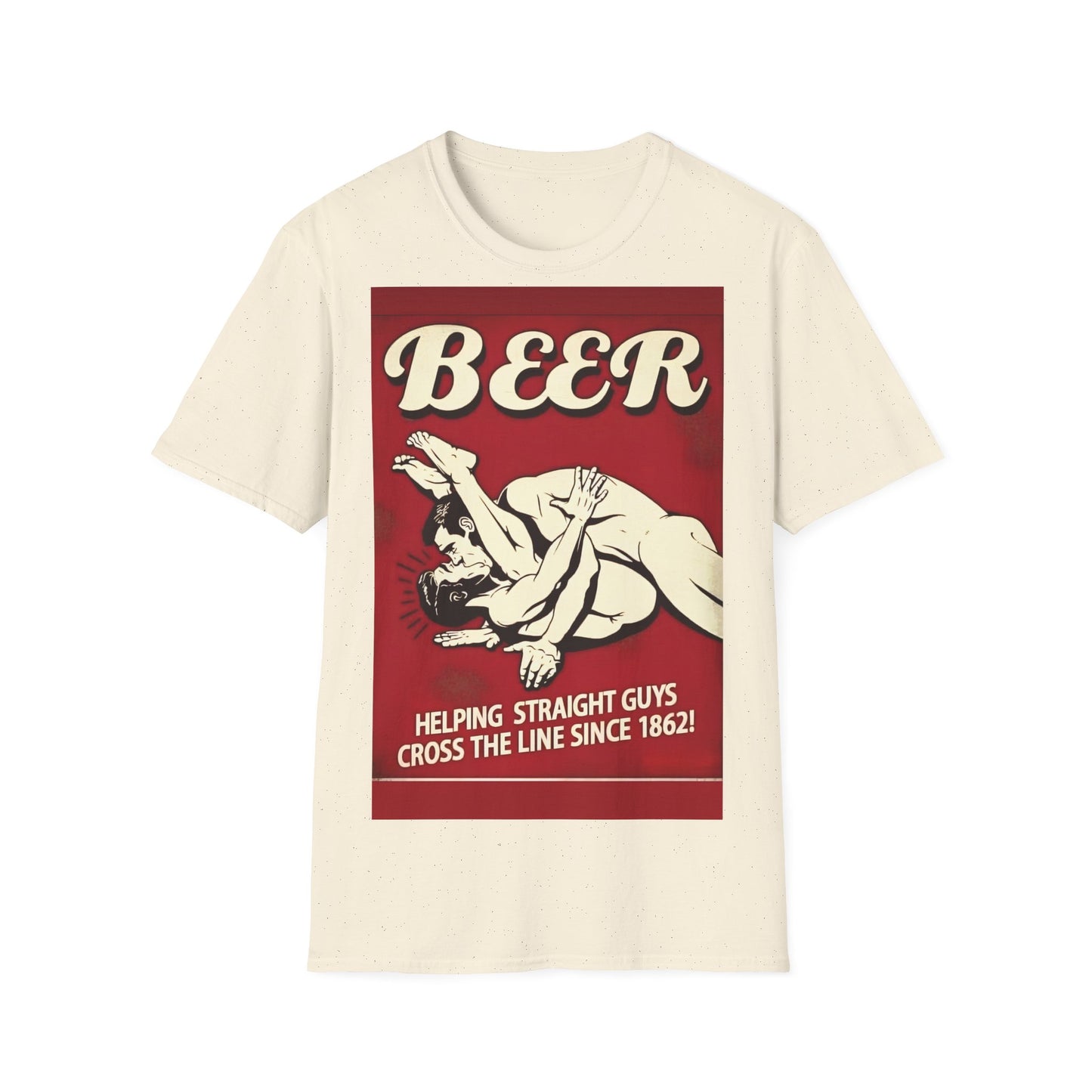 🍻 BEER - Helping Straight Guys Cross the Line Since 1862! – Freches Satire-Design für mutige Statements | True Insights