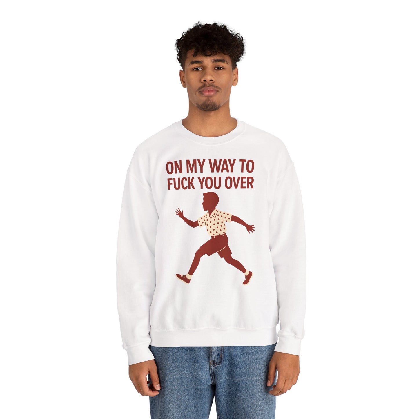 Sweatshirt – I Come to F*** You Over Sweatshirt – Provokantes Statement mit Humor | True Insights Design mit Humor