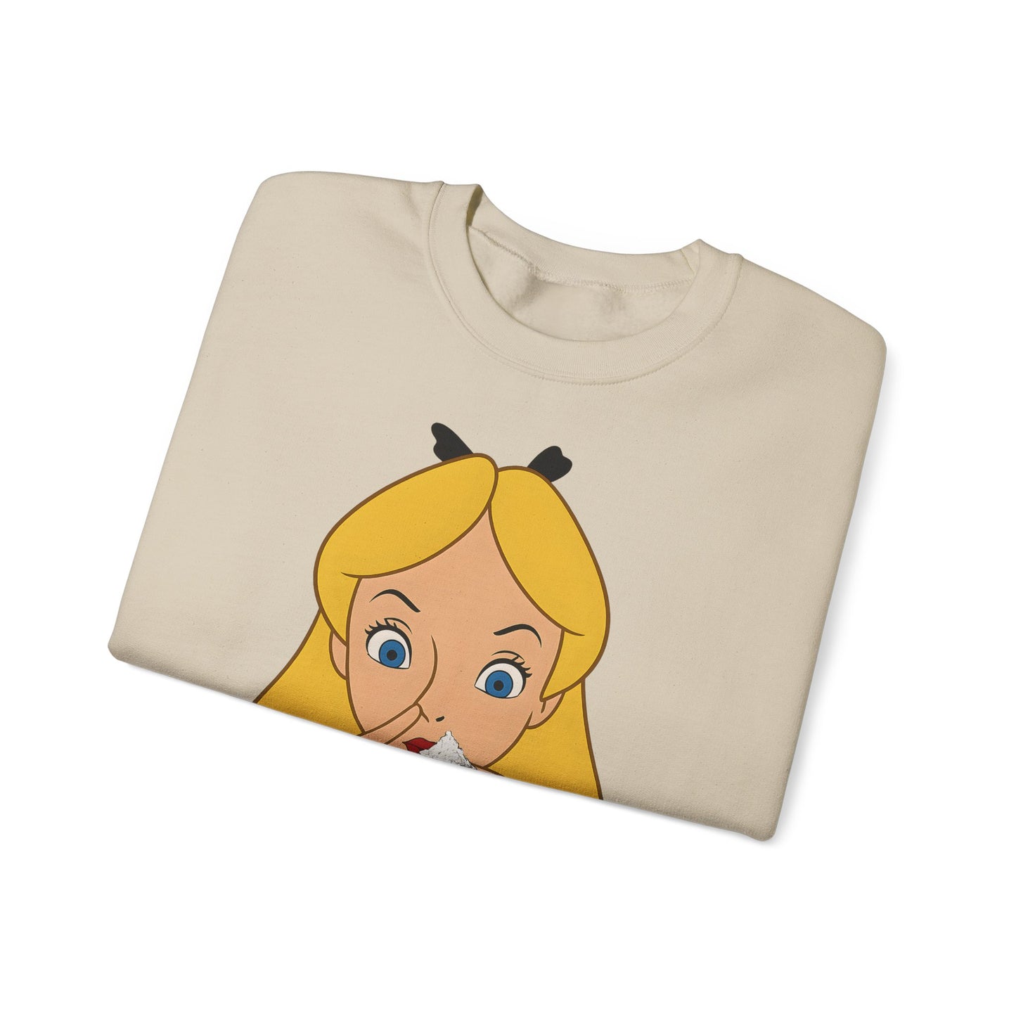 Sweatshirt – Satire Sweatshirt – "Alice im Rausch" Pop-Art Design | True Insights Design mit Humor