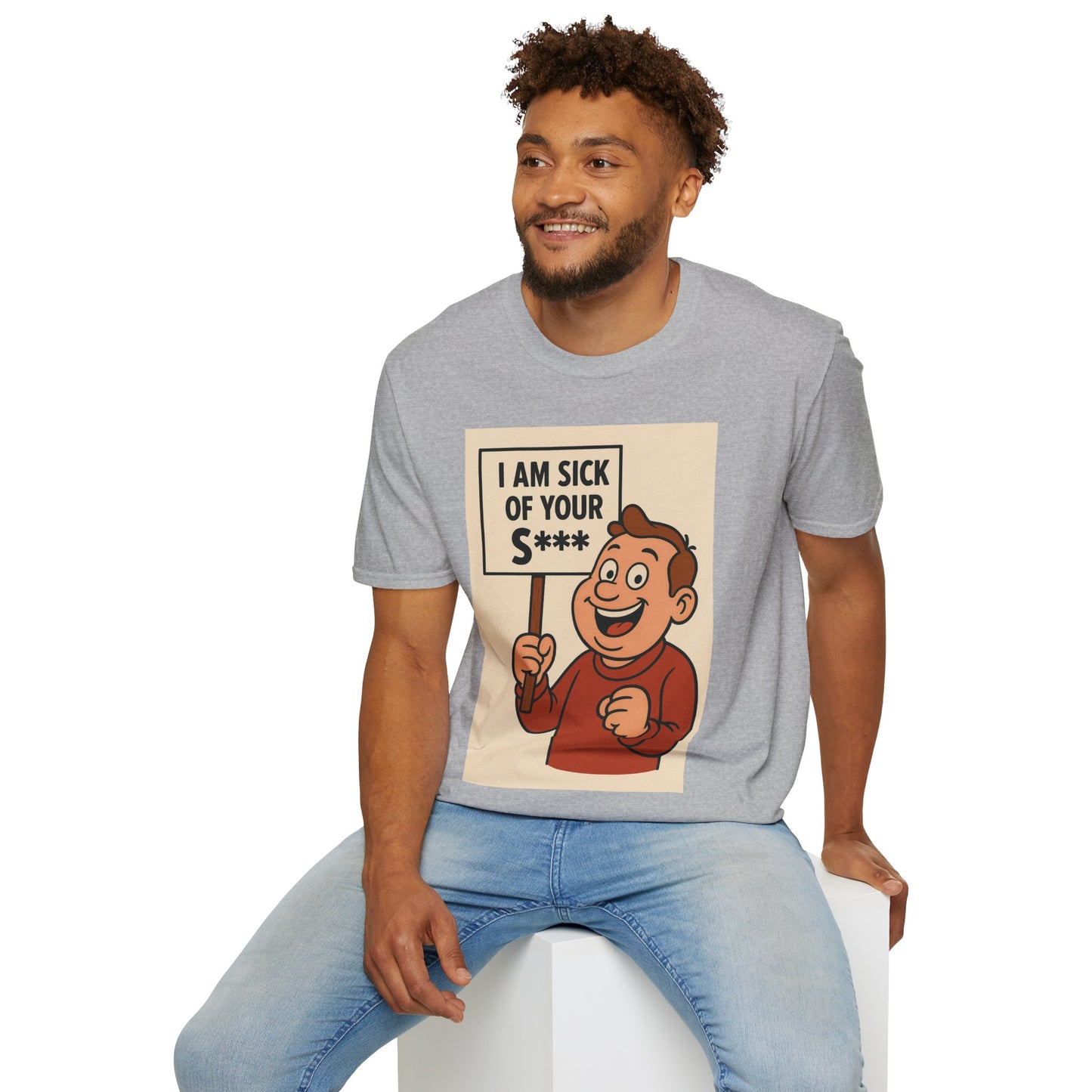 „I Am Sick of Your S*“ – Shirt im Retro-Comic-Look