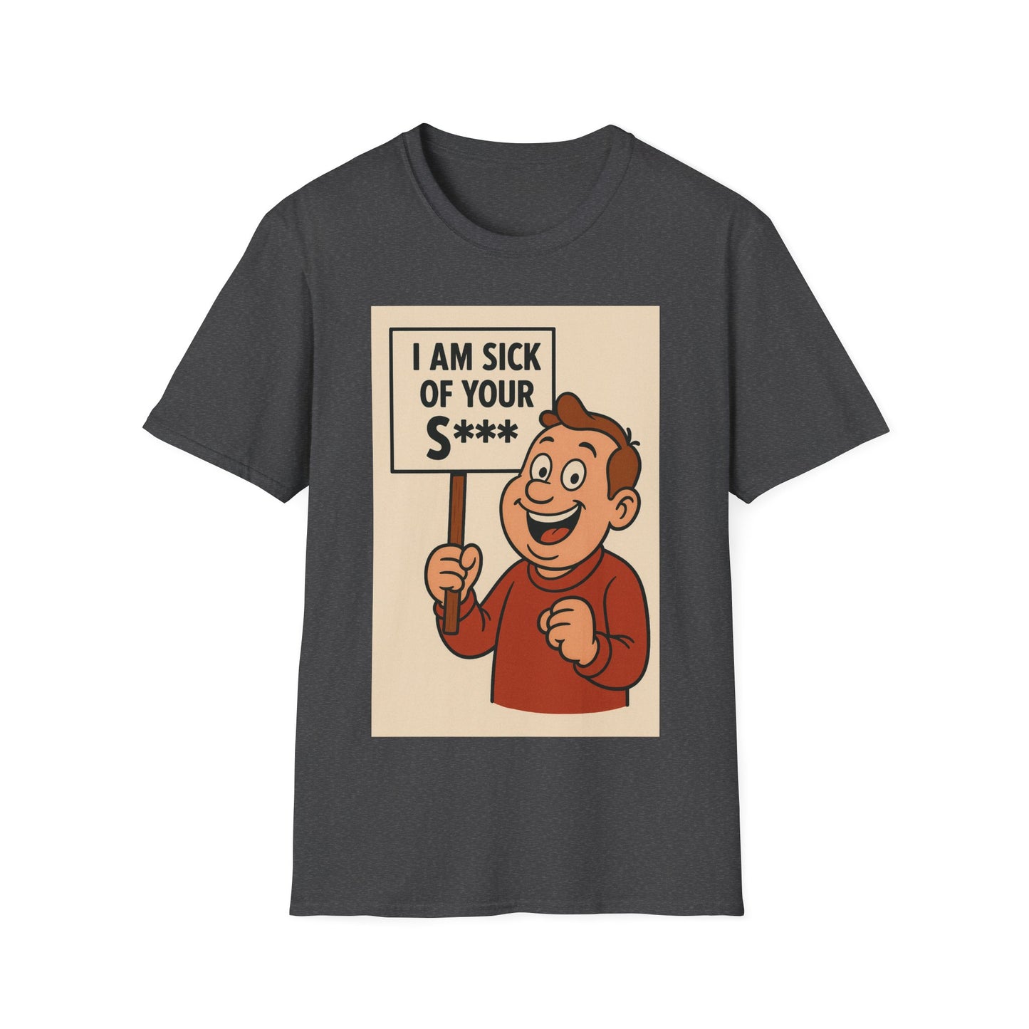 „I Am Sick of Your S*“ – Shirt im Retro-Comic-Look