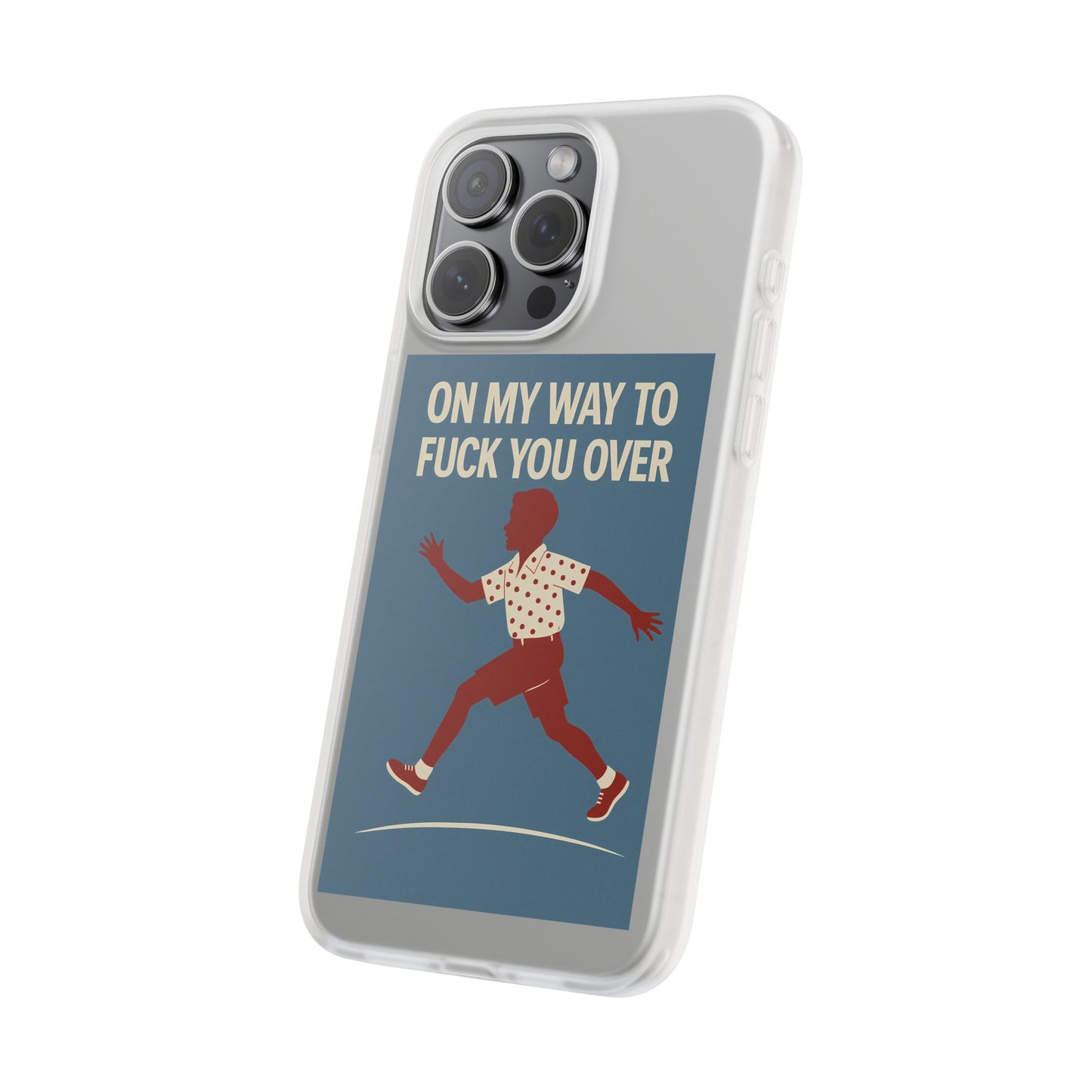 Sarkastische Handyhülle – „On my way to f*ck you over“ | Retro-Rennkind mit Punch-Phone Case-True Insights