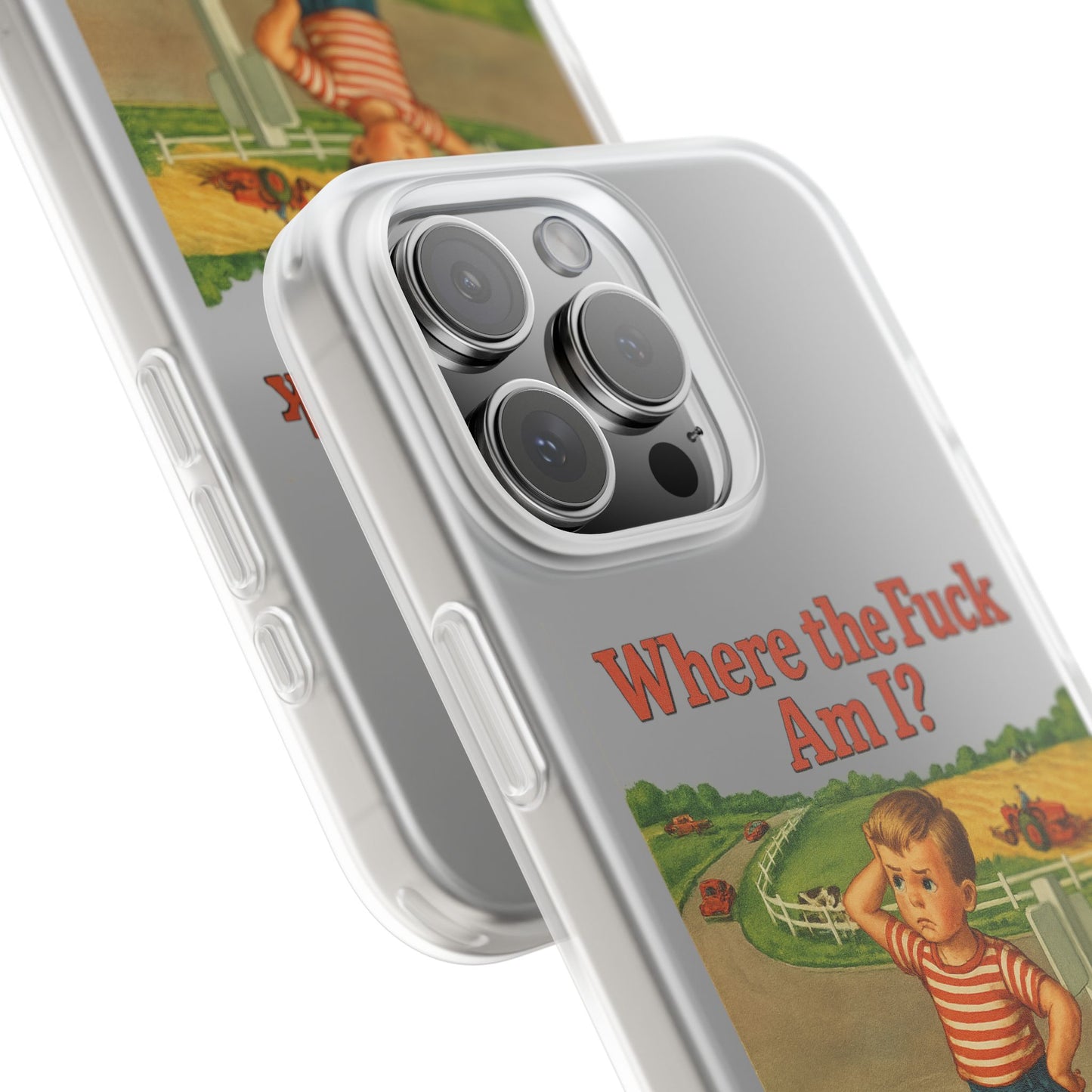 Where the Fuck Am I? Handyhülle – Retro-Meme Look mit maximaler Verwirrung-Phone Case-True Insights