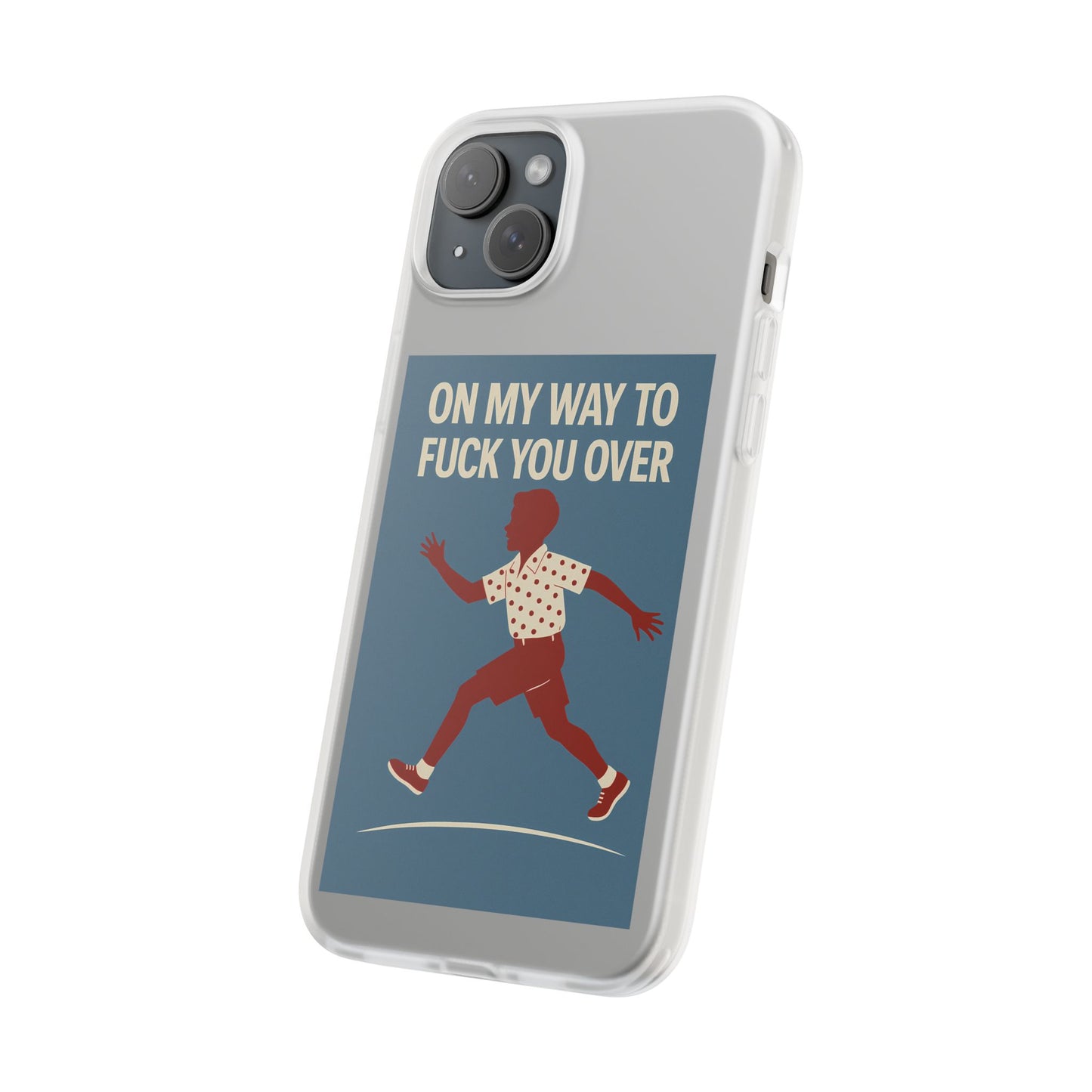Sarkastische Handyhülle – „On my way to f*ck you over“ | Retro-Rennkind mit Punch-Phone Case-True Insights