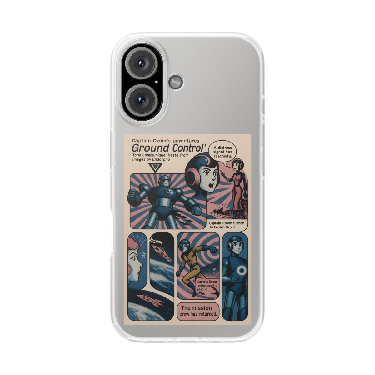 Vintage Motiv – Captain Ozone – Retter der Atmosphäre (und deines Handys) | True Insights Design mit Humor