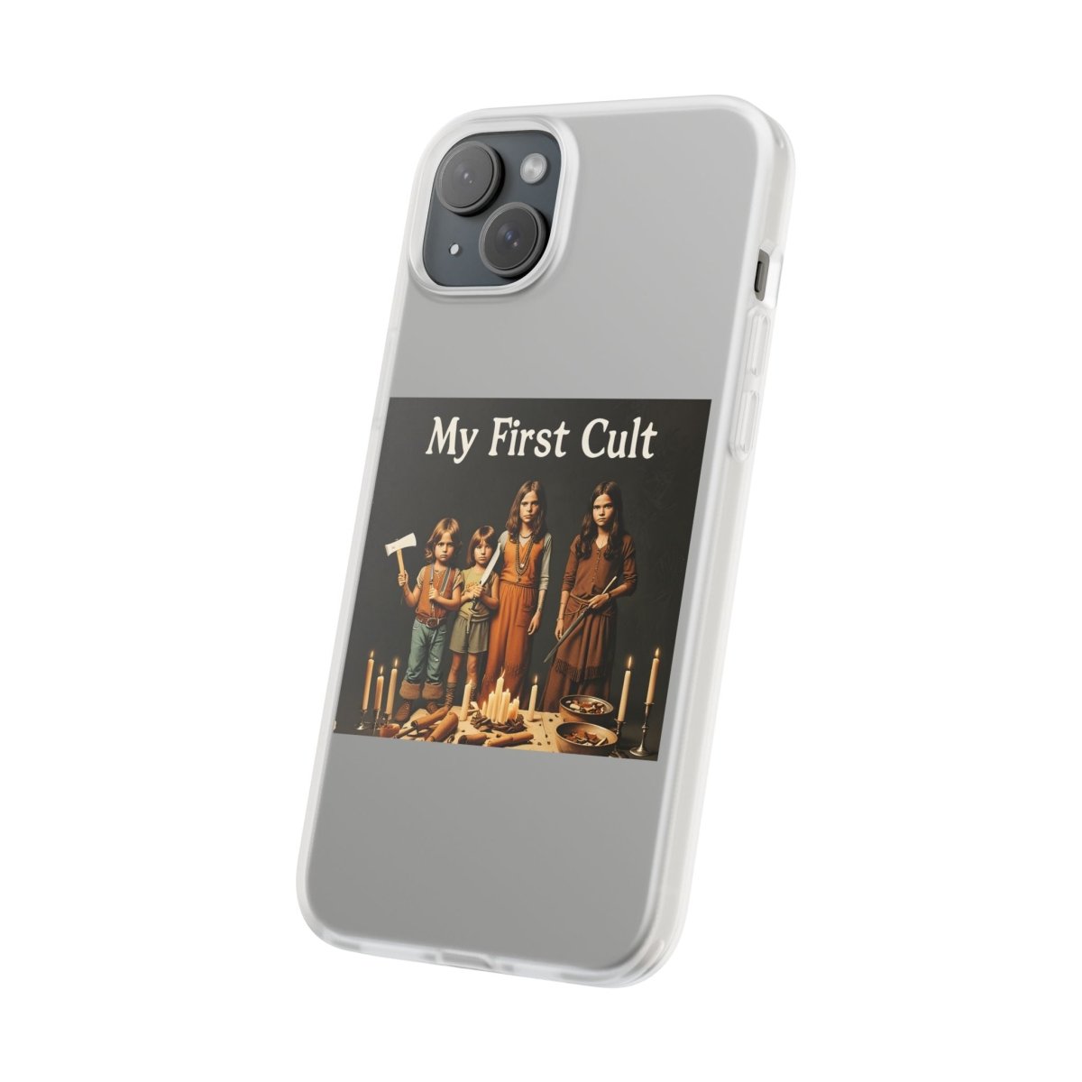 My First Cult – Dark-Aesthetic Handyhülle mit satirischem Kinderkult-Motiv-Phone Case-True Insights