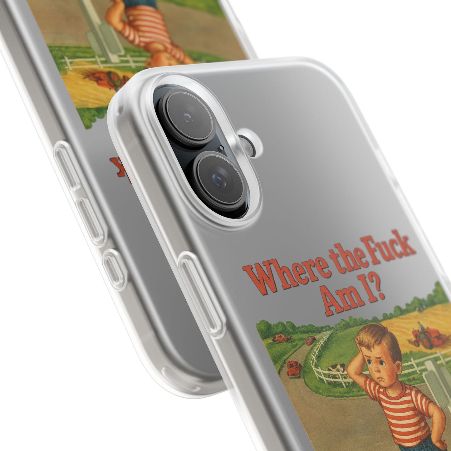 Where the Fuck Am I? Handyhülle – Retro-Meme Look mit maximaler Verwirrung-Phone Case-True Insights