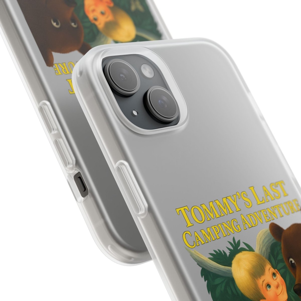 Tommy’s Last Camping Adventure Handyhülle – Schwarzer Humor trifft Retro-Kinderbuch-Look-Phone Case-True Insights
