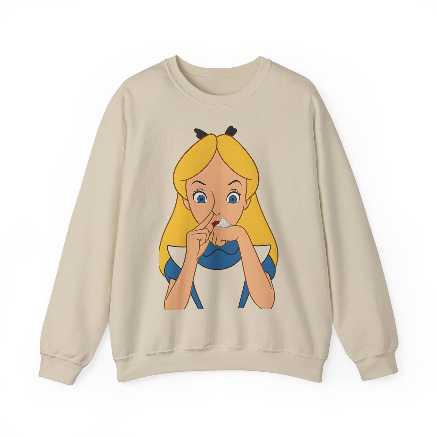 Sweatshirt – Satire Sweatshirt – "Alice im Rausch" Pop-Art Design | True Insights Design mit Humor
