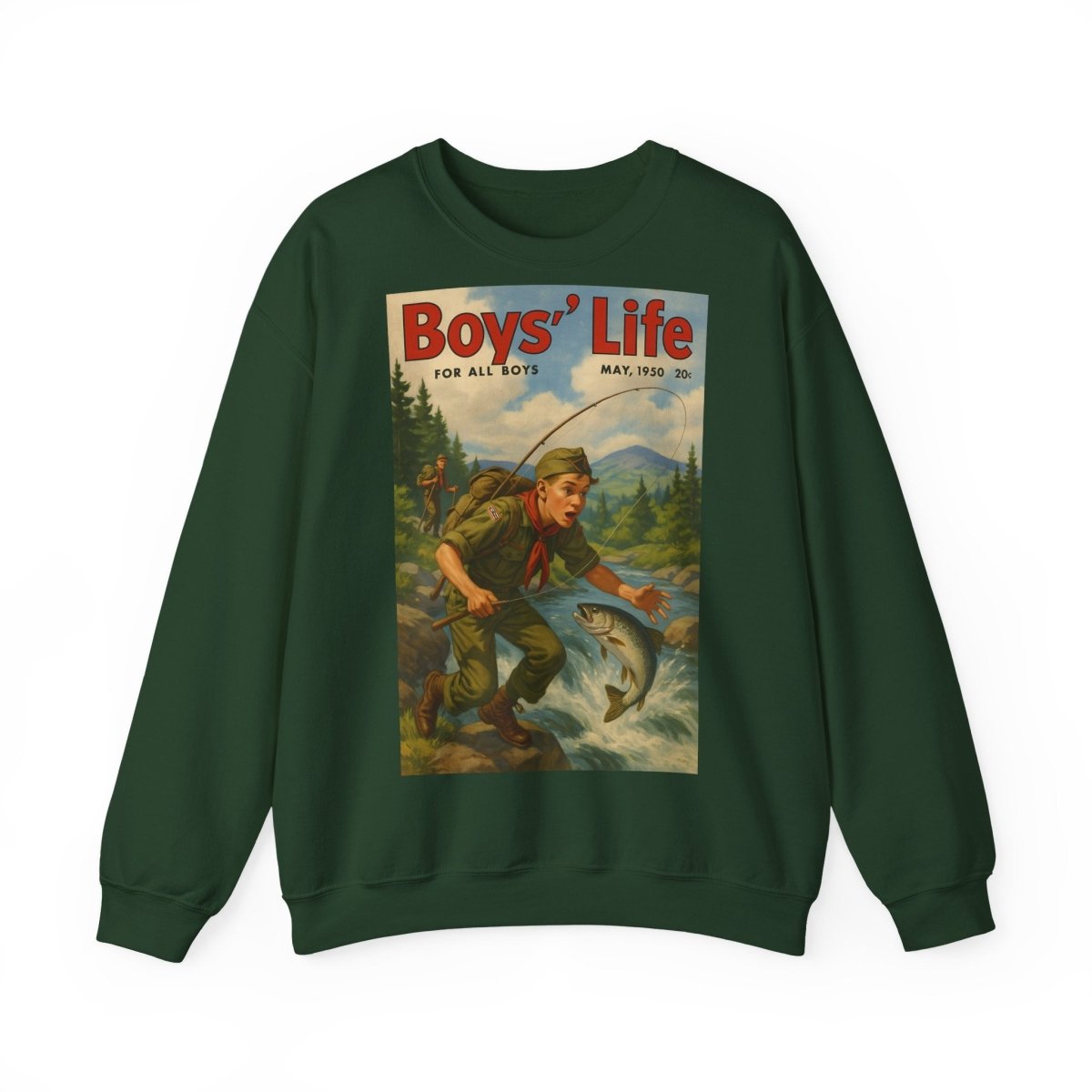 Vintage Motiv – Vintage „Boys’ Life“ Sweatshirt – Retro Pfadfinder-Motiv von 1950 | True Insights Design mit Humor