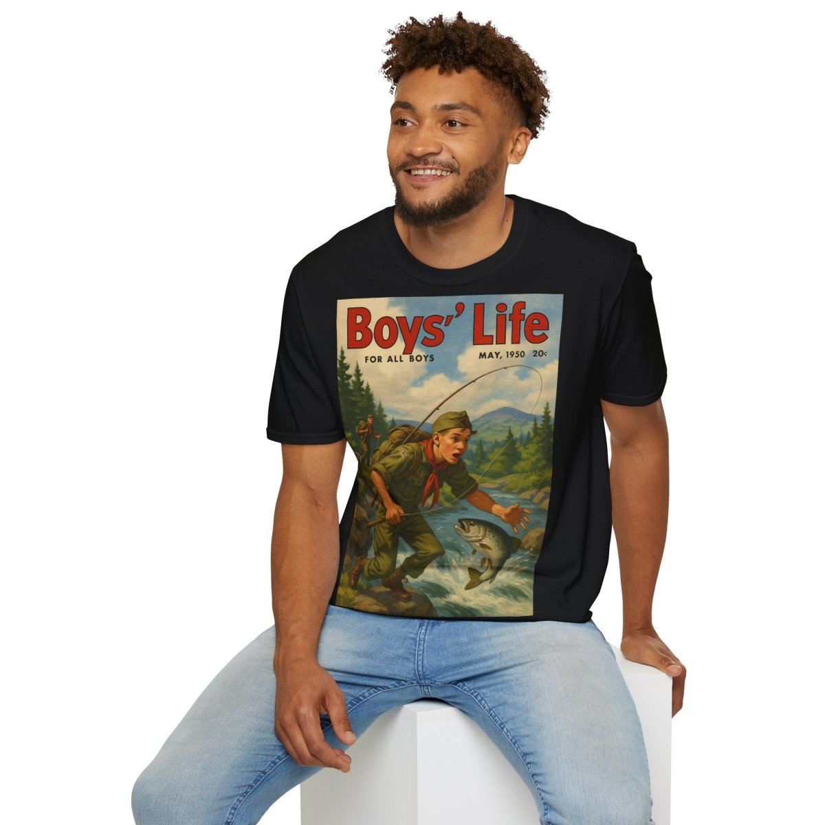 Vintage Motiv – Vintage „Boys’ Life“ T-Shirt – Retro-Pfadfinder-Motiv | True Insights Design mit Humor