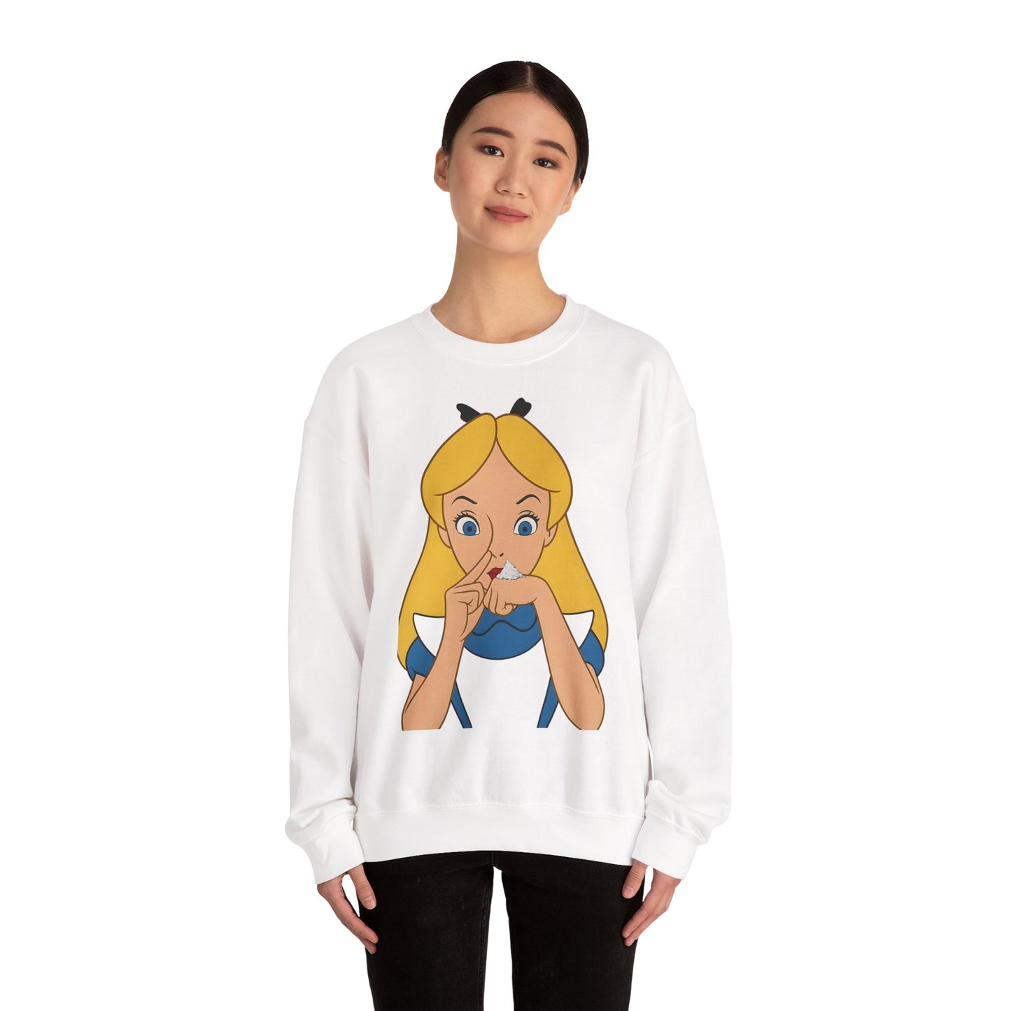 Sweatshirt – Satire Sweatshirt – "Alice im Rausch" Pop-Art Design | True Insights Design mit Humor