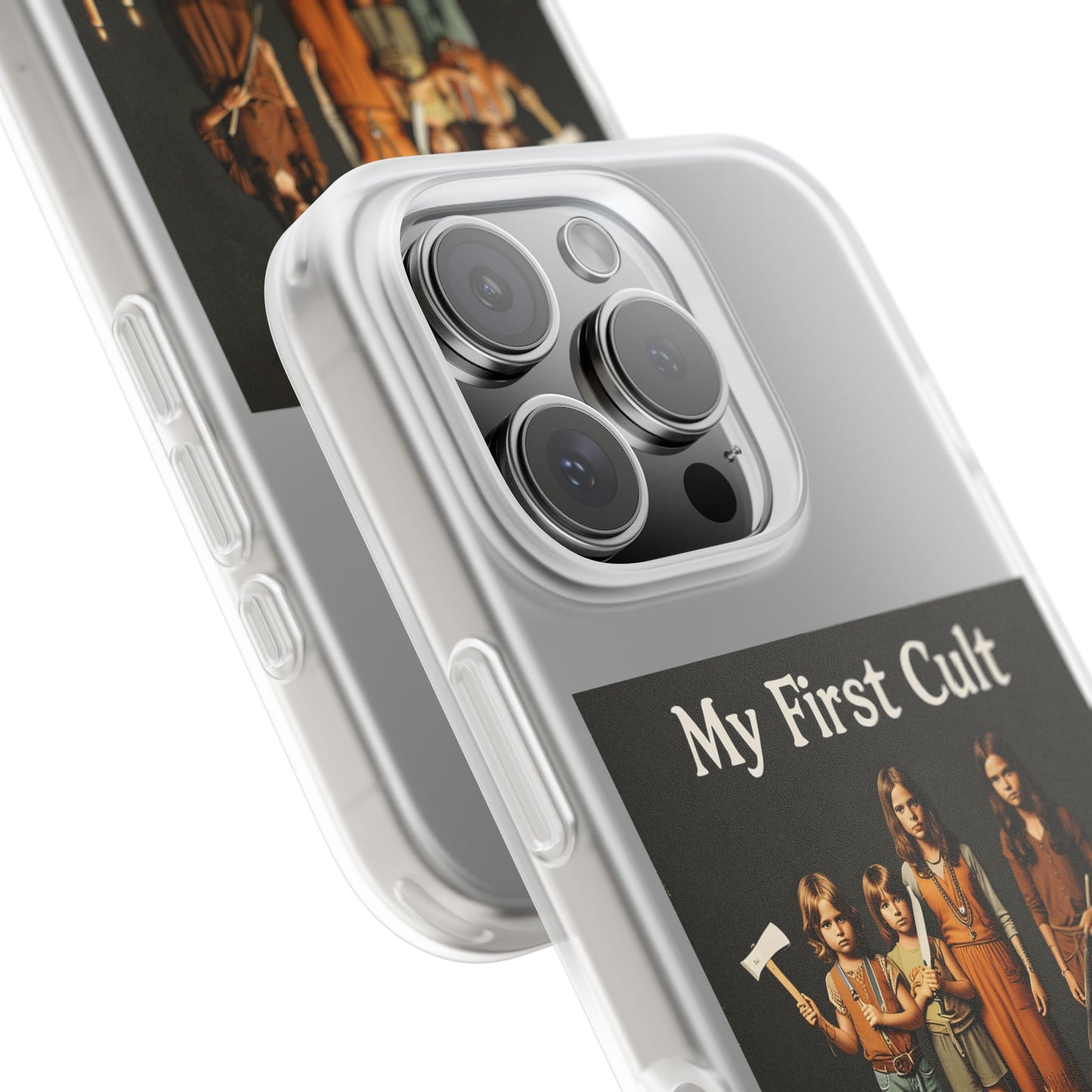 My First Cult – Dark-Aesthetic Handyhülle mit satirischem Kinderkult-Motiv-Phone Case-True Insights