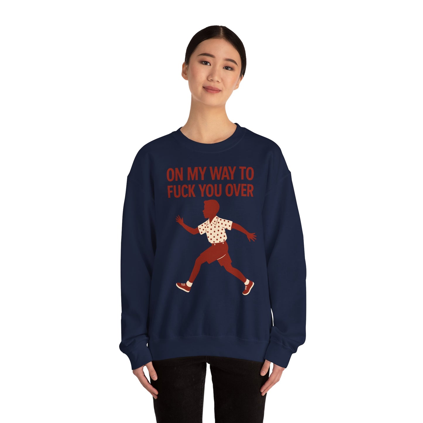 Sweatshirt – I Come to F*** You Over Sweatshirt – Provokantes Statement mit Humor | True Insights Design mit Humor