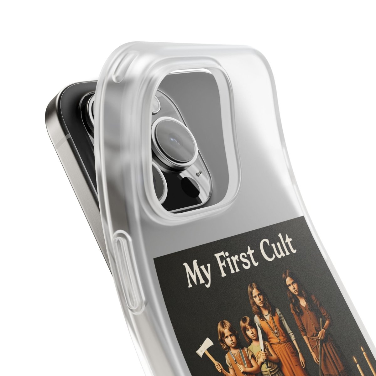 My First Cult – Dark-Aesthetic Handyhülle mit satirischem Kinderkult-Motiv-Phone Case-True Insights