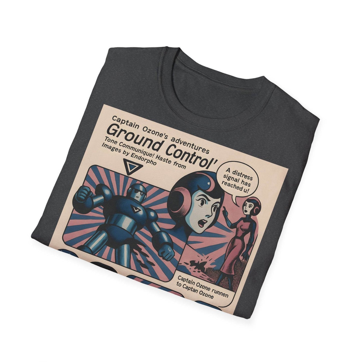 Captain Ozone T-Shirt – Retro Sci-Fi Comic Design | Ground Control Edition – Freches Satire-Design für mutige Statements | True Insights