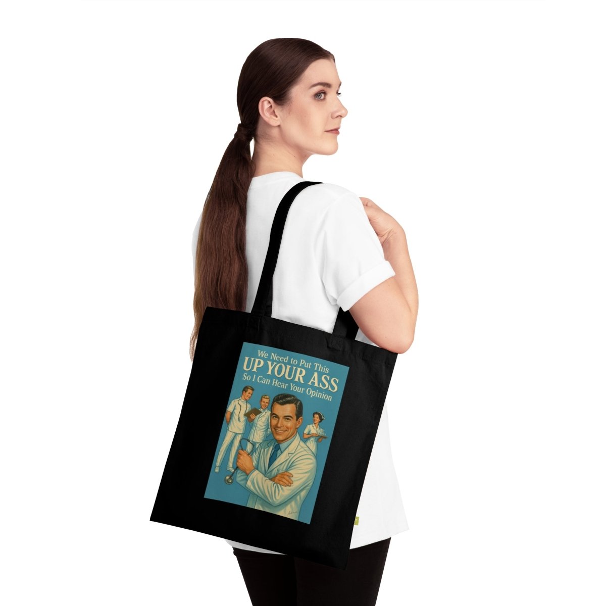 Retro Tote Bag mit Meinungsschutz-Bags-True Insights