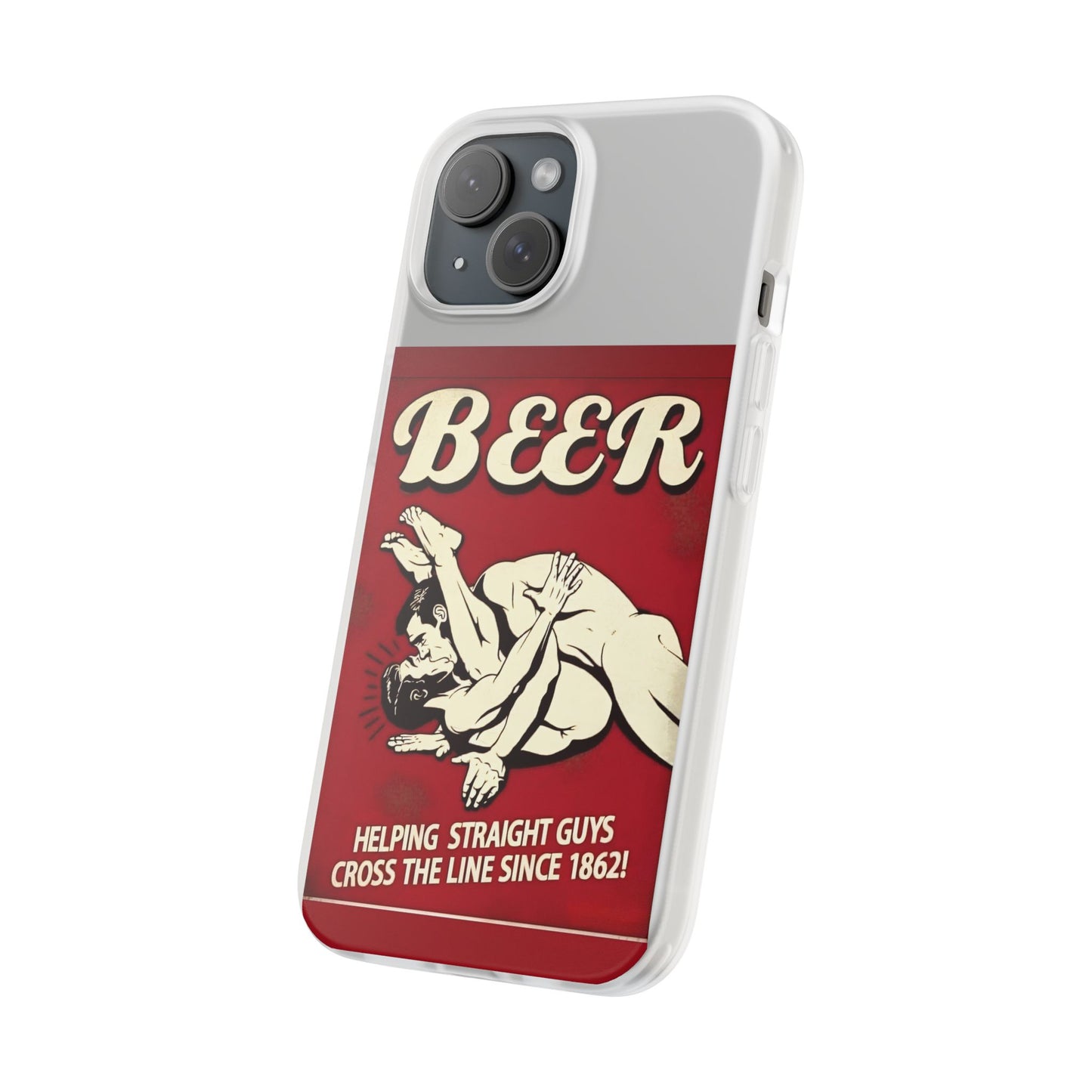 Helping Straight Guys Handyhülle – Retro Bier-Spruch als Design-Statement | Lustiges LGBTQ-Motiv-Phone Case-True Insights