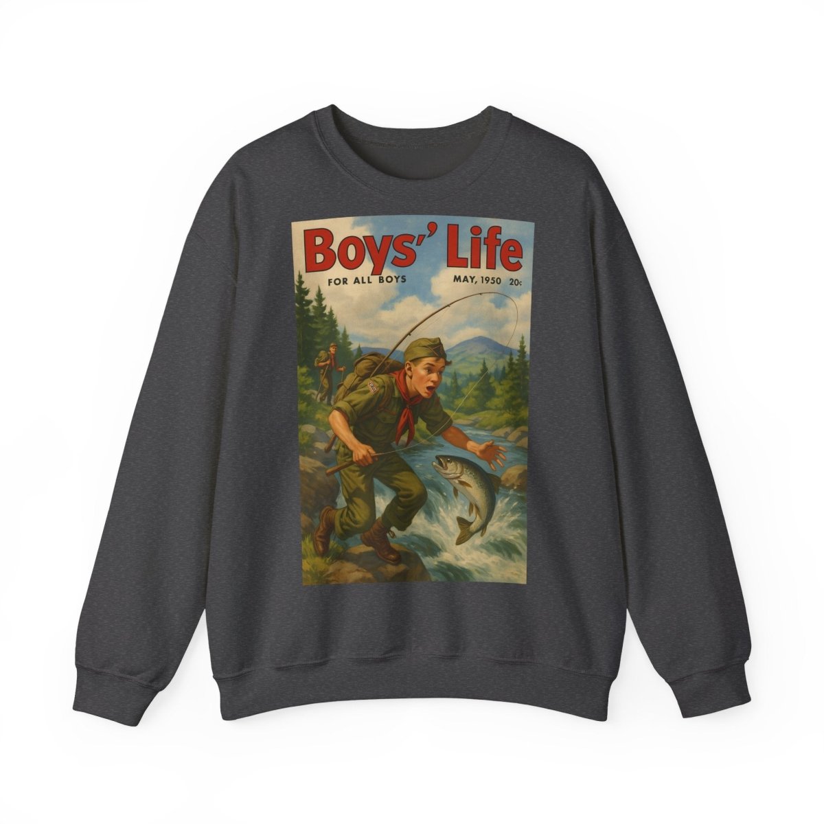 Vintage Motiv – Vintage „Boys’ Life“ Sweatshirt – Retro Pfadfinder-Motiv von 1950 | True Insights Design mit Humor