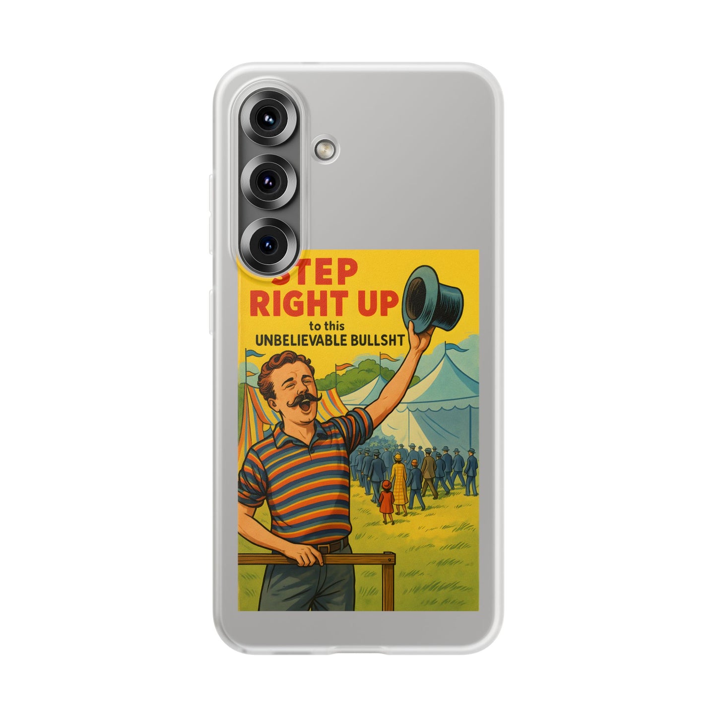 Step Right Up – Satirische Vintage-Handyhülle mit Jahrmarkt-Motiv & ironischem Statement-Phone Case-True Insights