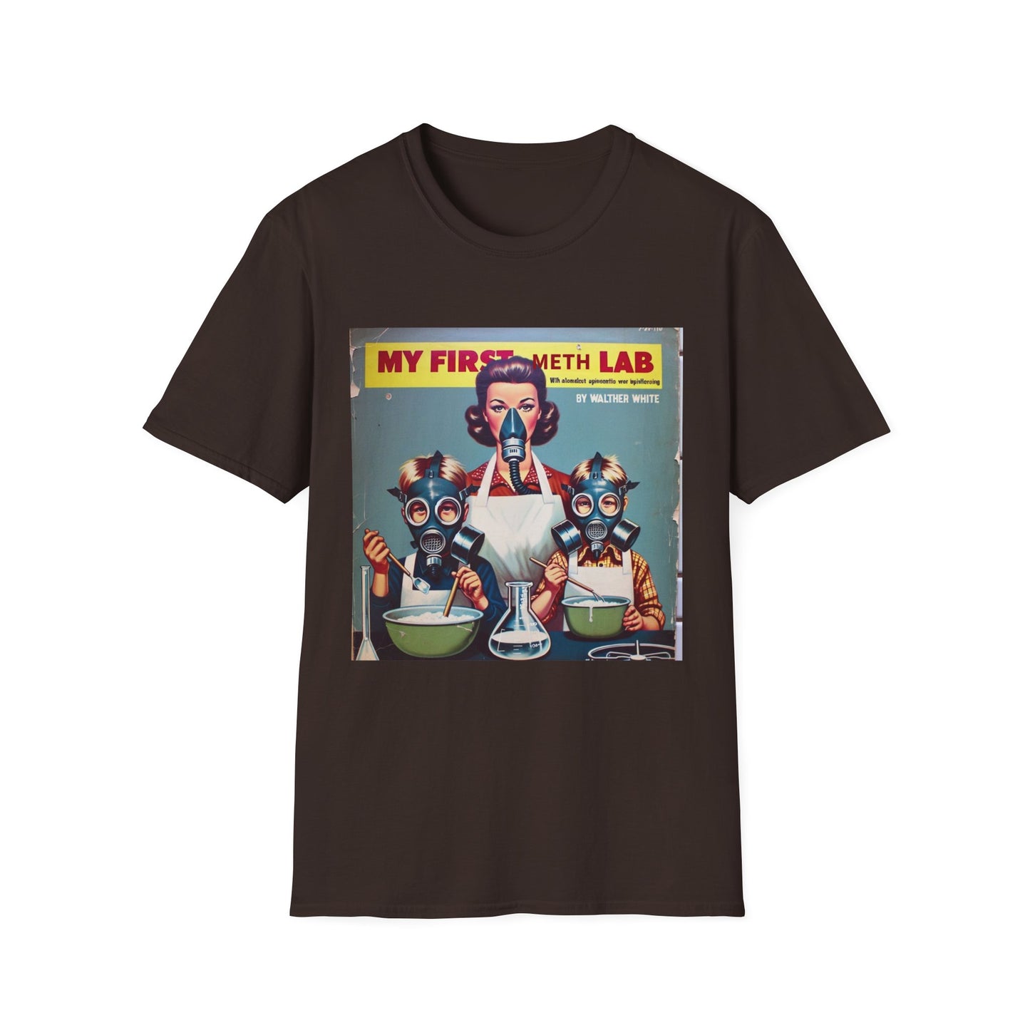 Retro My First Meth Lab T-Shirt - Front Style – Freches Satire-Design für mutige Statements | True Insights