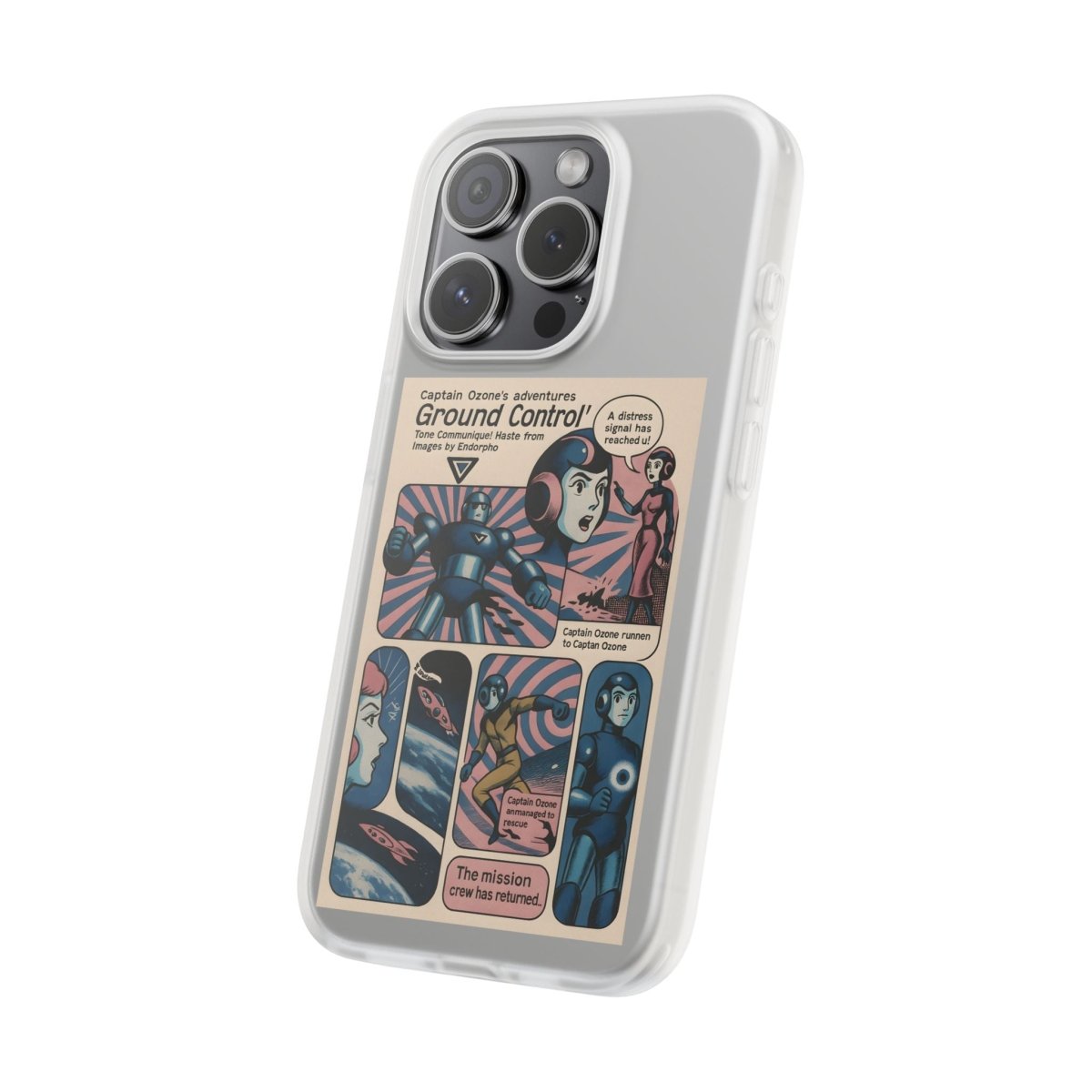 Vintage Motiv – Captain Ozone – Retter der Atmosphäre (und deines Handys) | True Insights Design mit Humor
