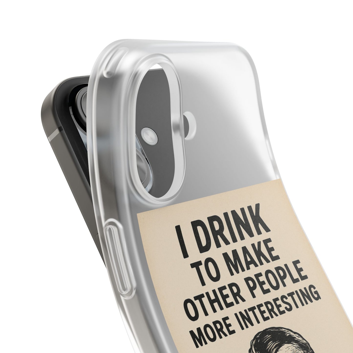 Hemingway – „I Drink To Make Other People More Interesting“-Phone Case-True Insights