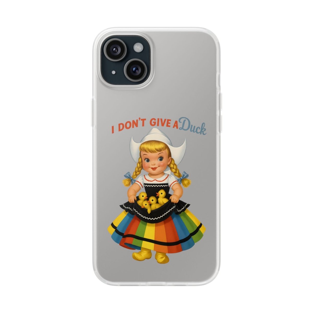 I Don’t Give a Duck – Handyhülle mit flauschiger Gleichgültigkeit-Phone Case-True Insights