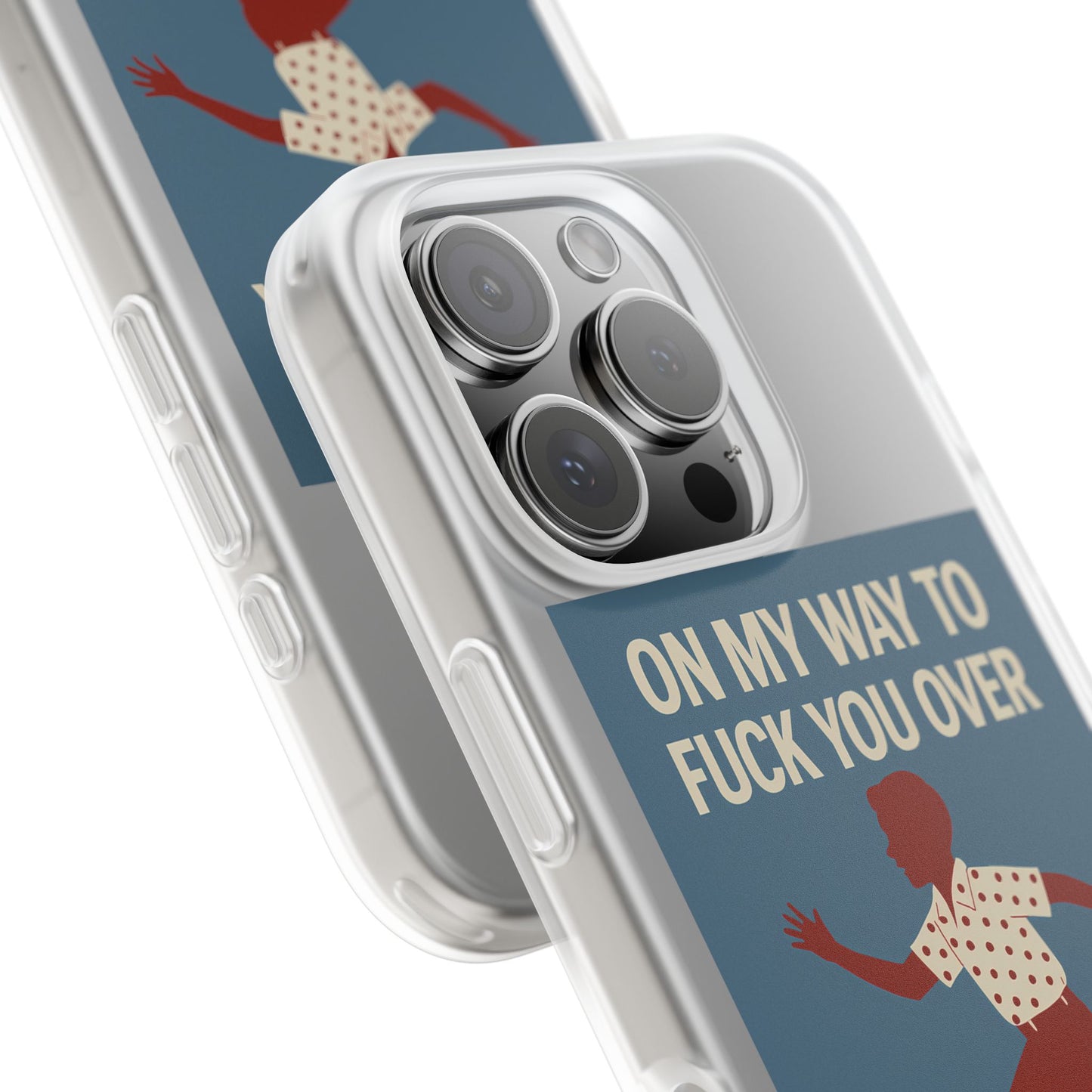 Sarkastische Handyhülle – „On my way to f*ck you over“ | Retro-Rennkind mit Punch-Phone Case-True Insights