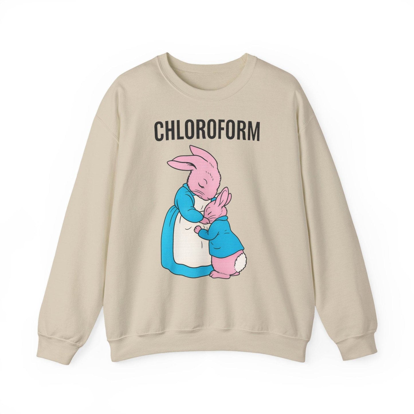 „CHLOROFORM“ – Retro-Sweatshirt mit Hasen und bösem Twist - True Insights
