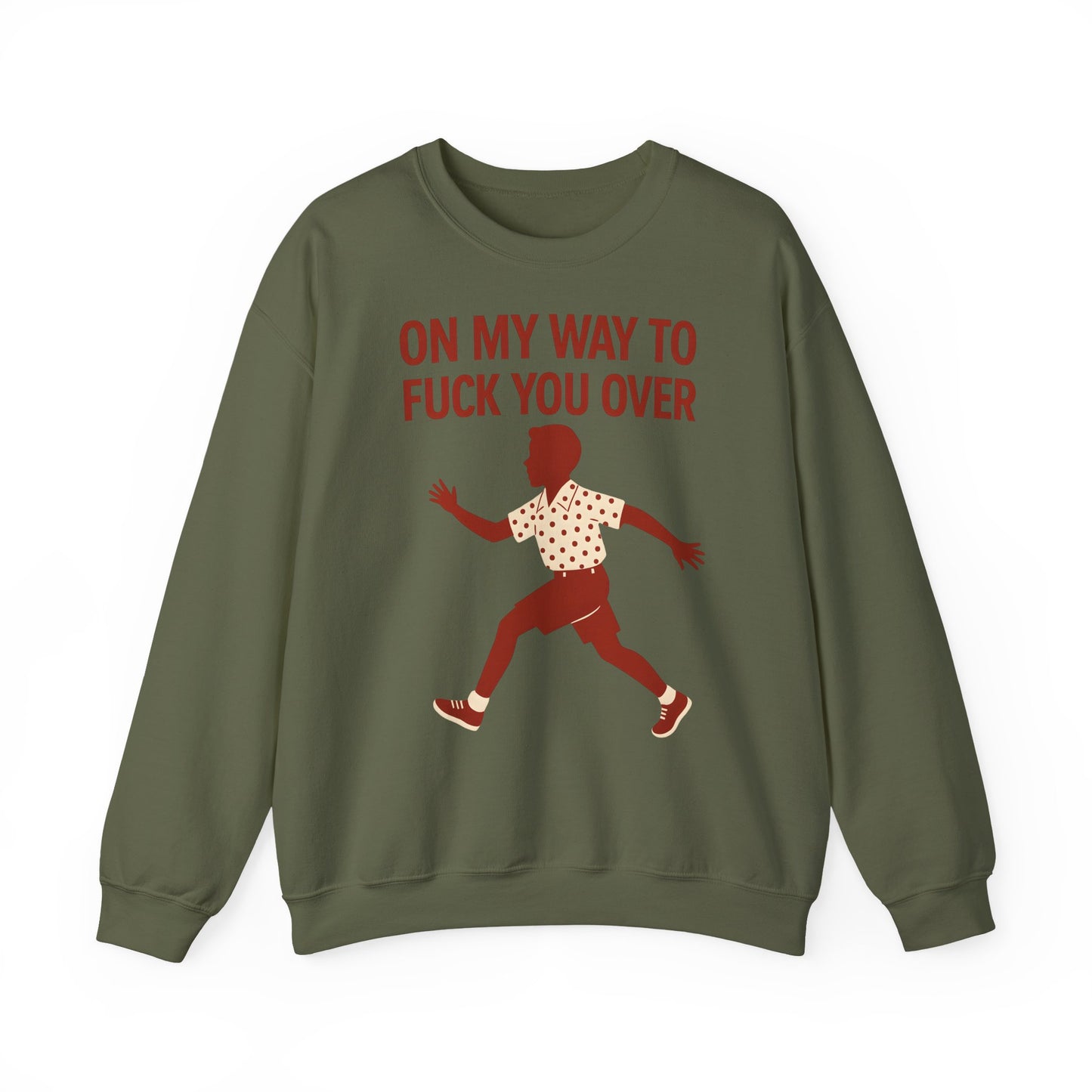 Sweatshirt – I Come to F*** You Over Sweatshirt – Provokantes Statement mit Humor | True Insights Design mit Humor