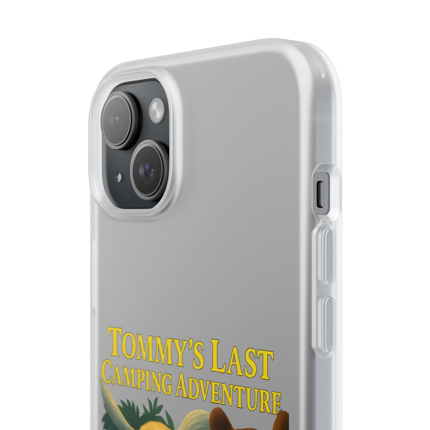 Tommy’s Last Camping Adventure Handyhülle – Schwarzer Humor trifft Retro-Kinderbuch-Look-Phone Case-True Insights